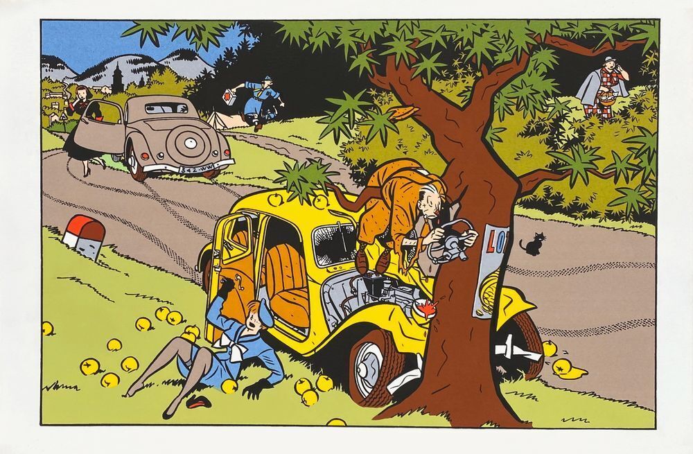 Collectif   Citroen Screenprint Citroën Et La Bd   Yves Chaland 1984