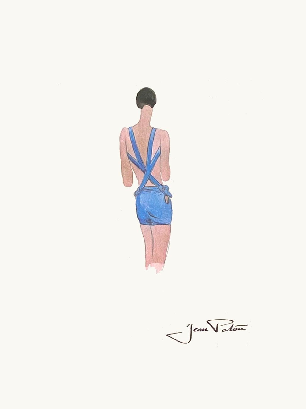 Jean Patou Screenprint Dessin De Mode I 1996