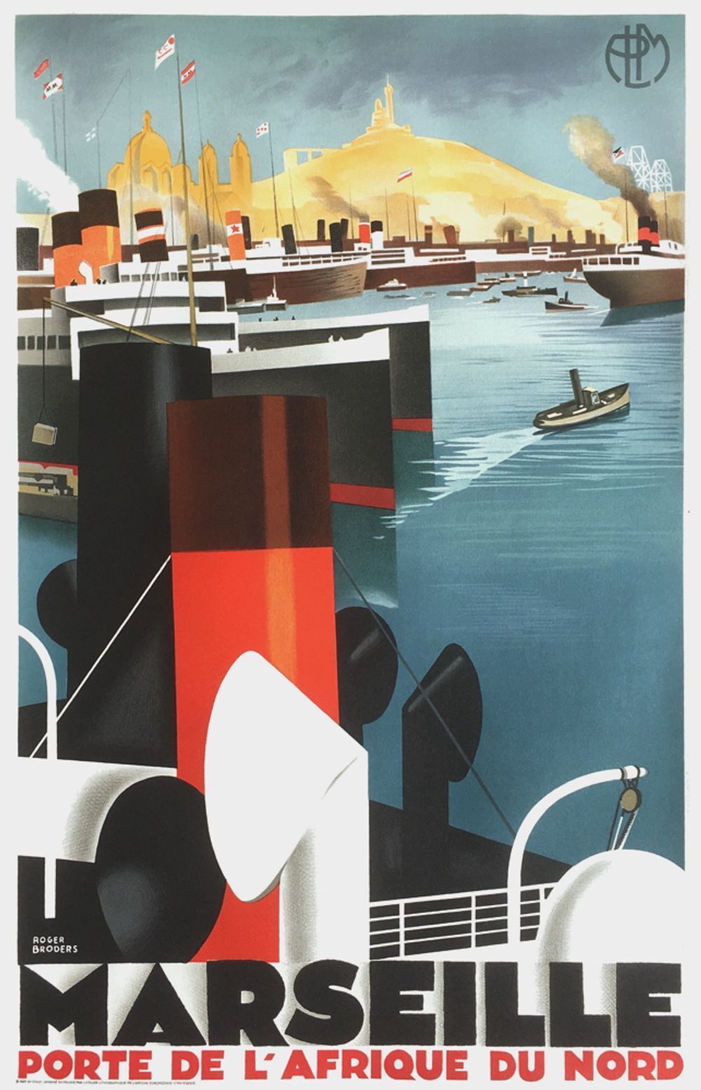 Roger Broders Poster Marseille Porte De L'afrique Du Nord