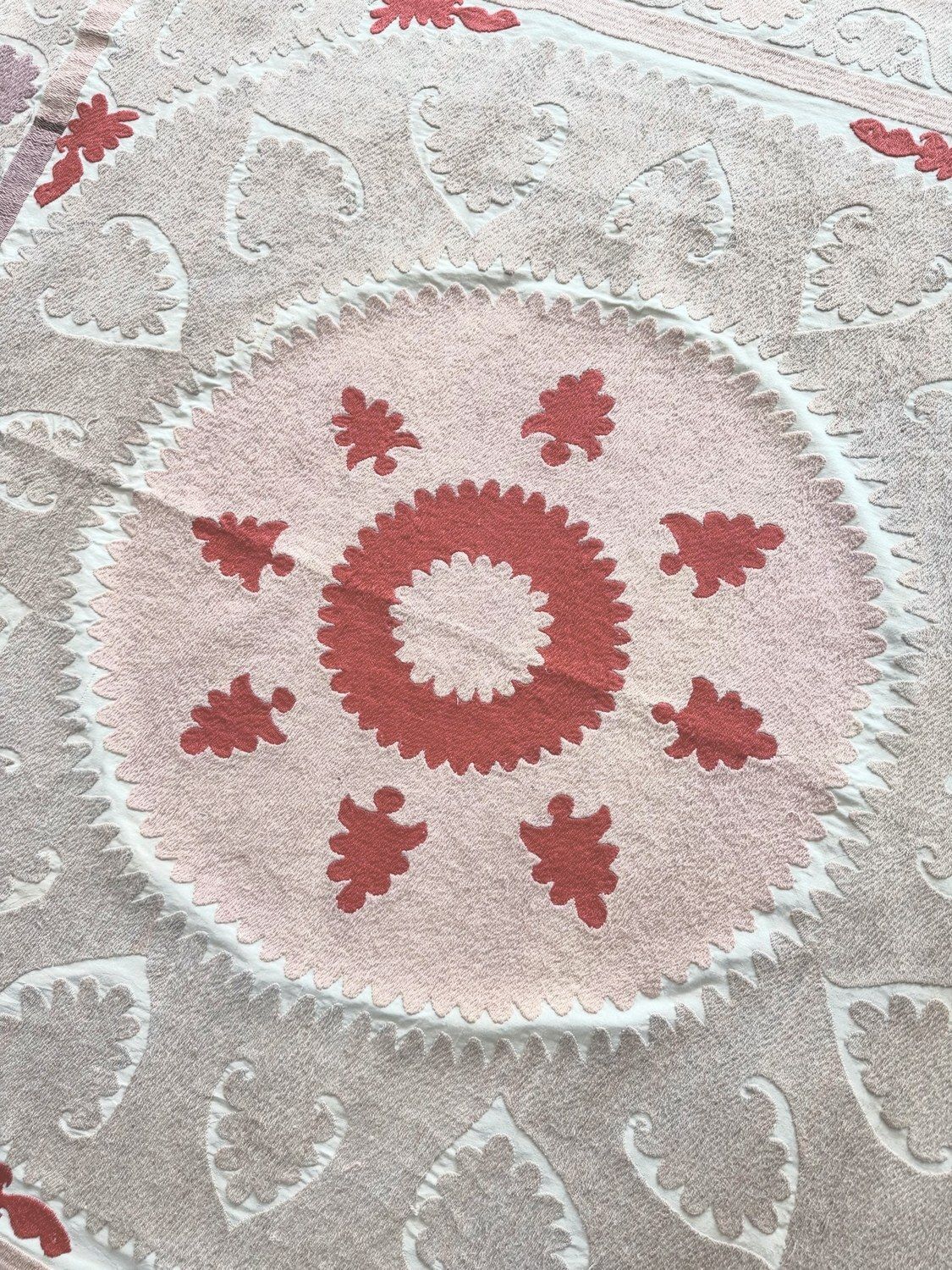 Bohemian Suzani Wall Tapestry 145 X 157 Cm photo vintage