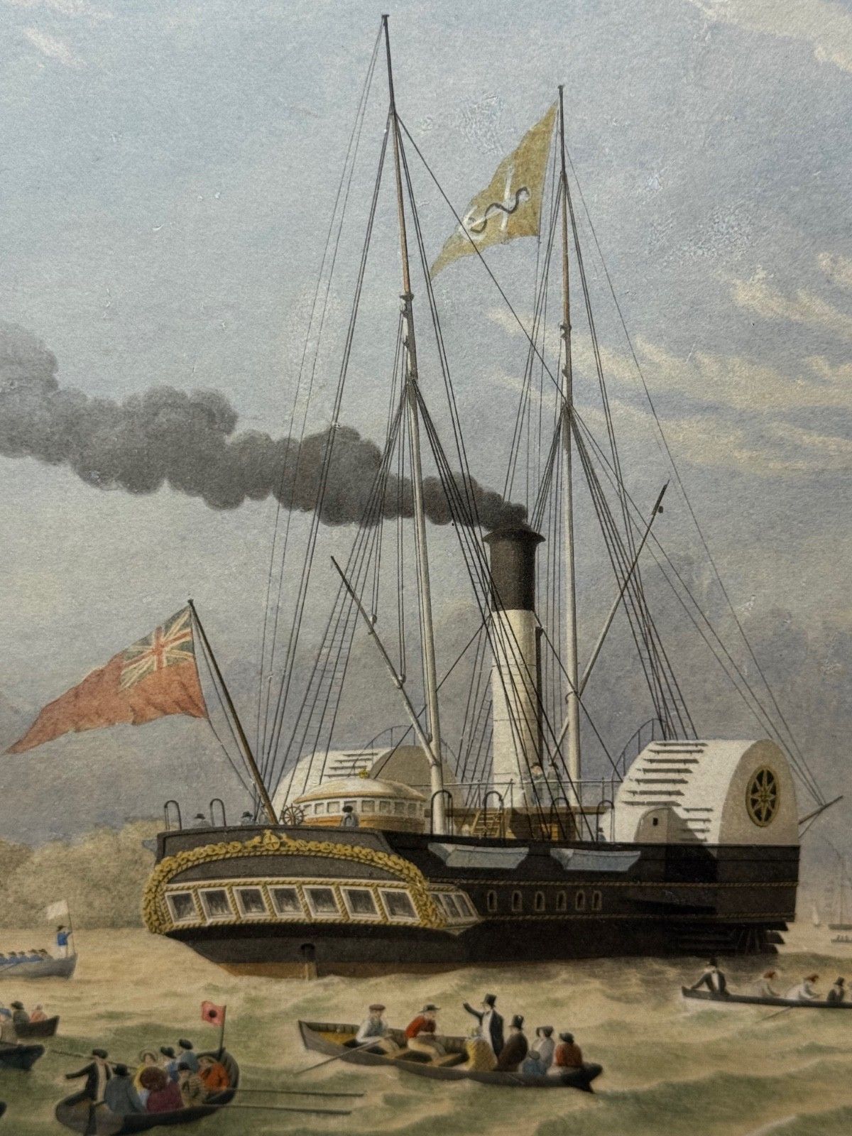 Victorian Marine Painting Hmy Victoria & Albert First Royal Steam Yacht Off Osborne House In The Manner Nicholas Matthew Condy photo for sale