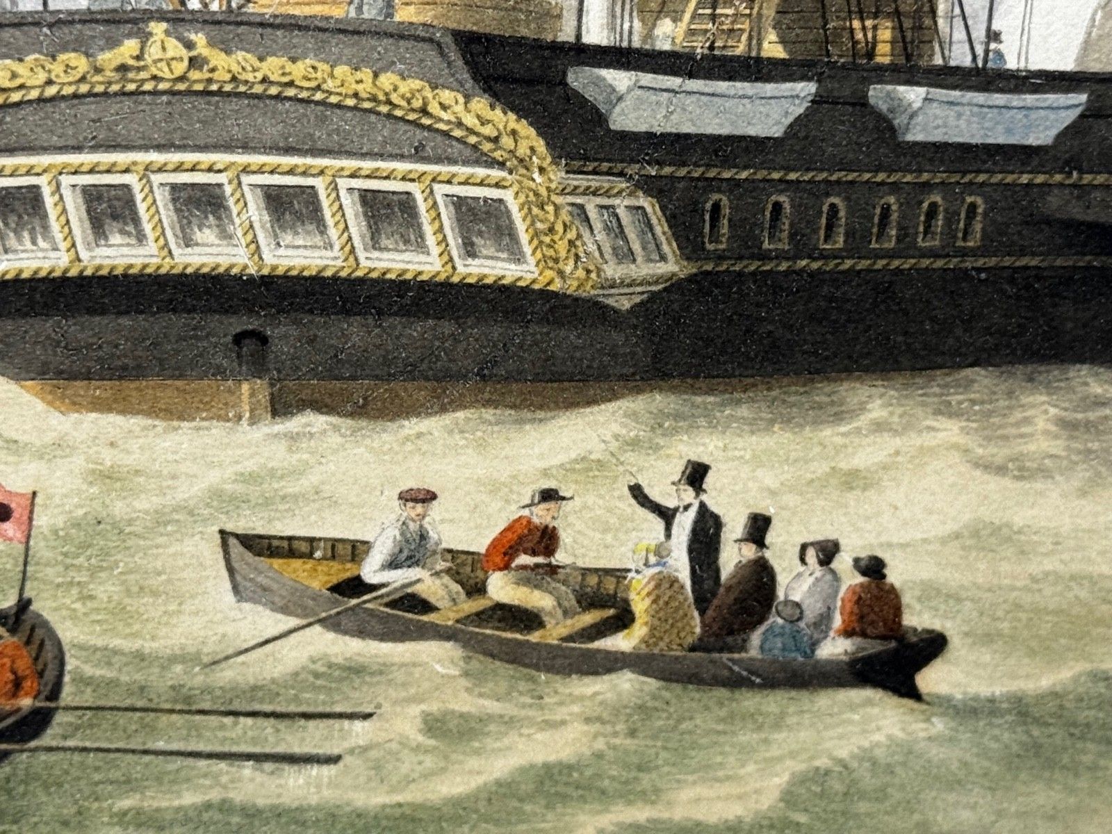 6500.0 Victoriaans maritiem schilderij HMY Victoria & Albert First Royal Steam Yacht Off Osborne House in de stijl van Nicholas Matthew Condy photo