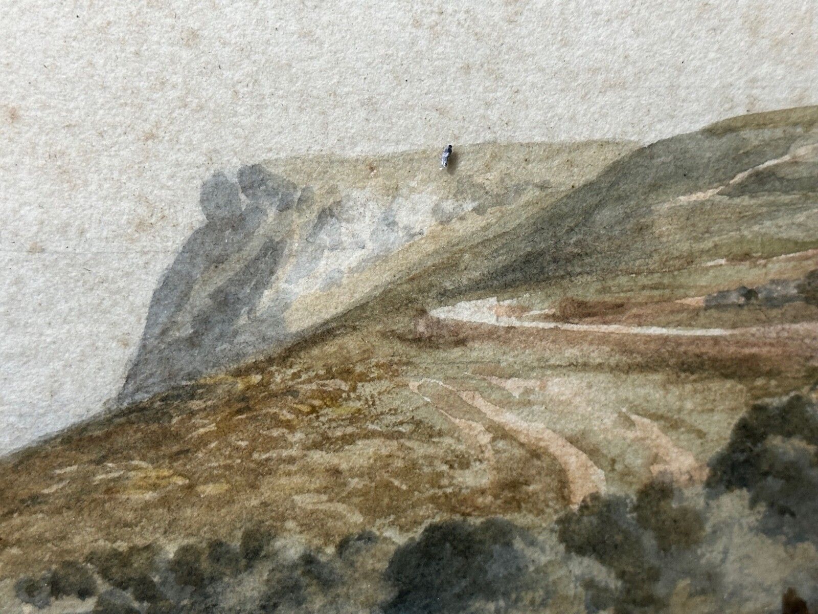 photo furniture Large Early 20th Century Watercolour Coastal Landscape Babbacombe Beach Devon By Samuel Edward Kelly