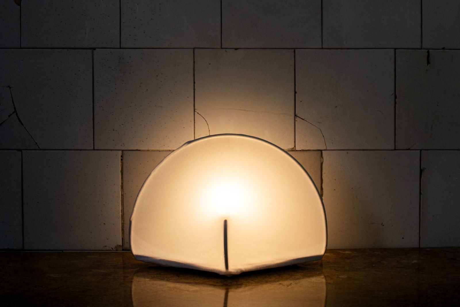 Kaori 1 Fabric Table Lamp By Kazuhide Takahama For Sirrah 1970s photo furniture