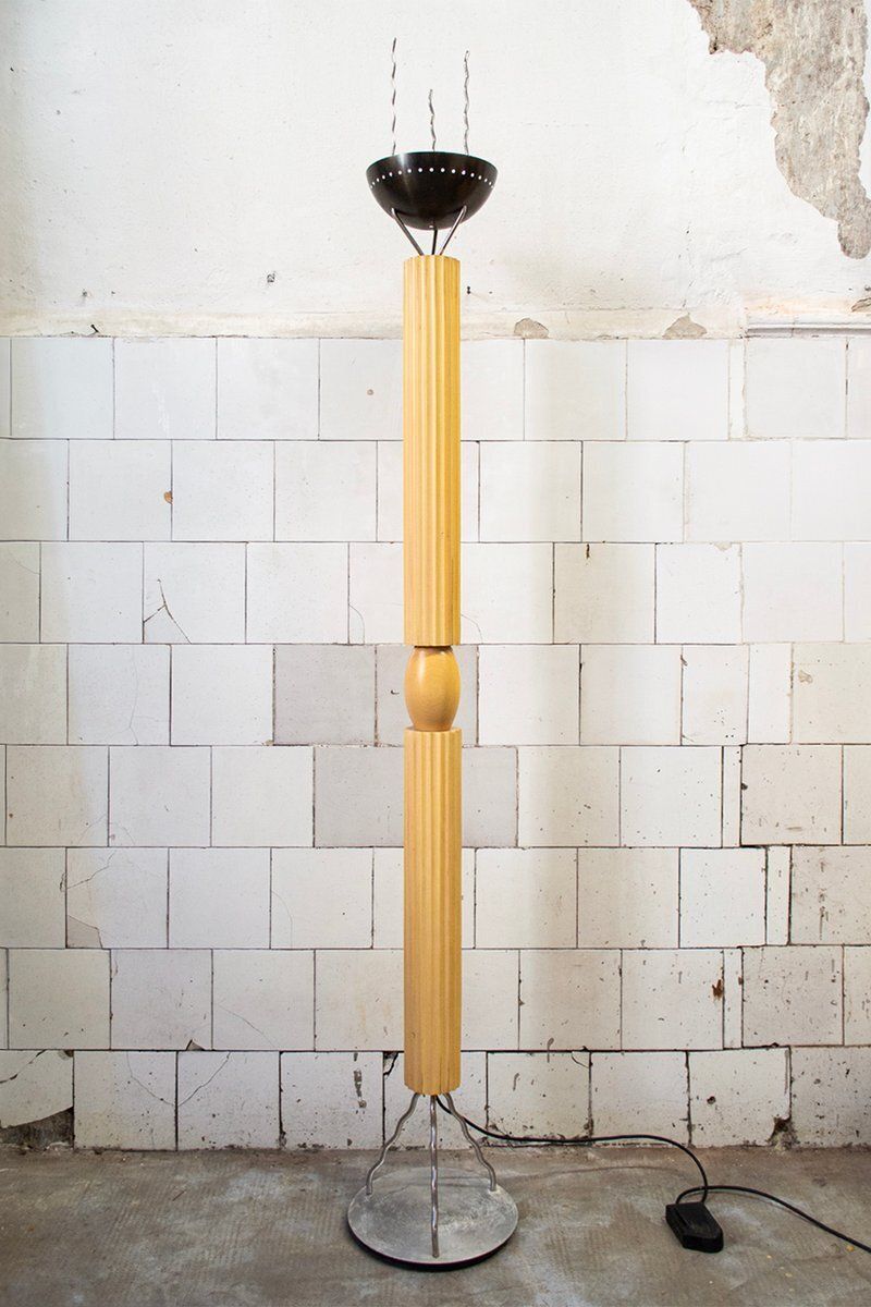 Lampadaire halogène Ugo La Pietra pour Abitare il Tempo pour Lumi, années 1980