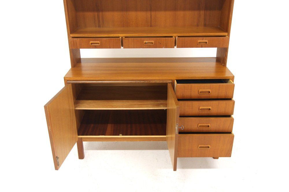 Secrétaire scandinave en teck, Suède, 1960 photo for sale