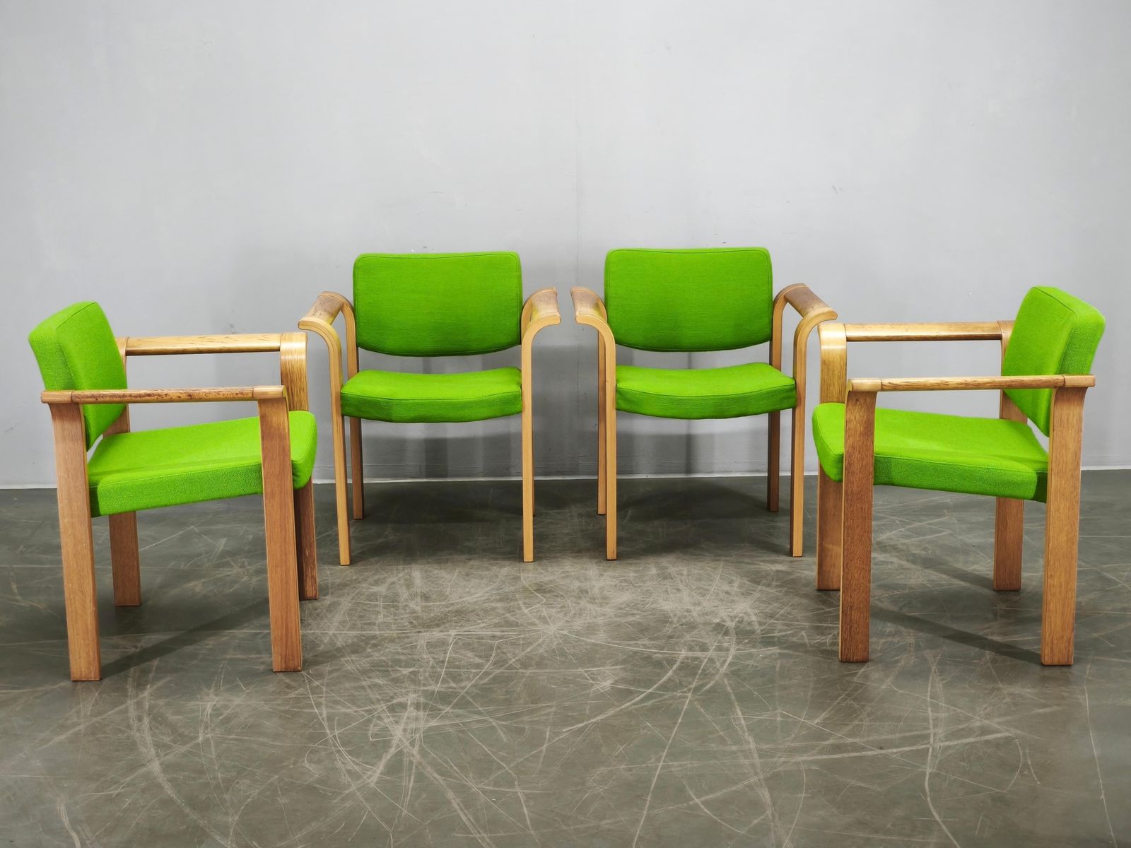 Set Of 4 Danish Oak Armchairs By Magnus Olesen, 1960s photo furniture