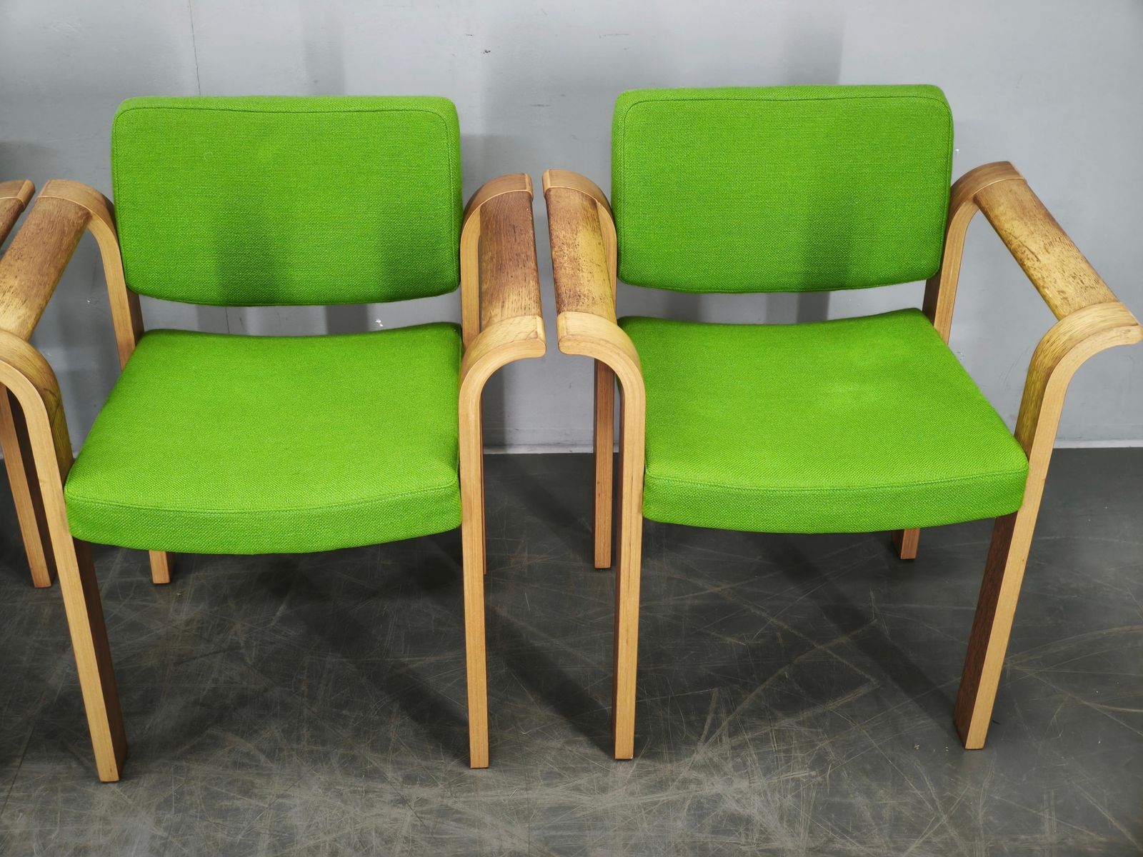 Set van 4 Deense Eiken Fauteuils van Magnus Olesen, ca. jaren 1960 photo vintage