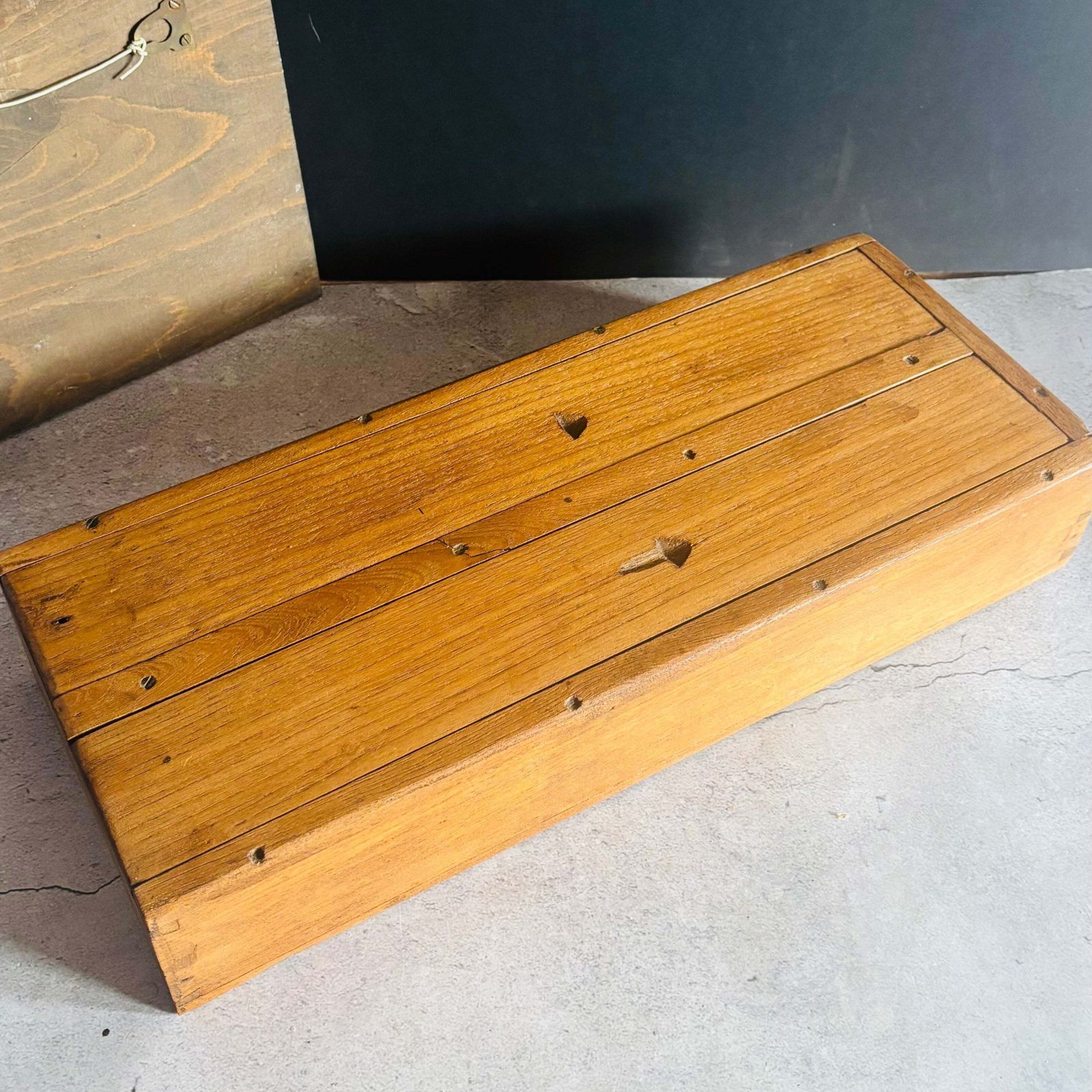Antique Scratch Built Large Money Box