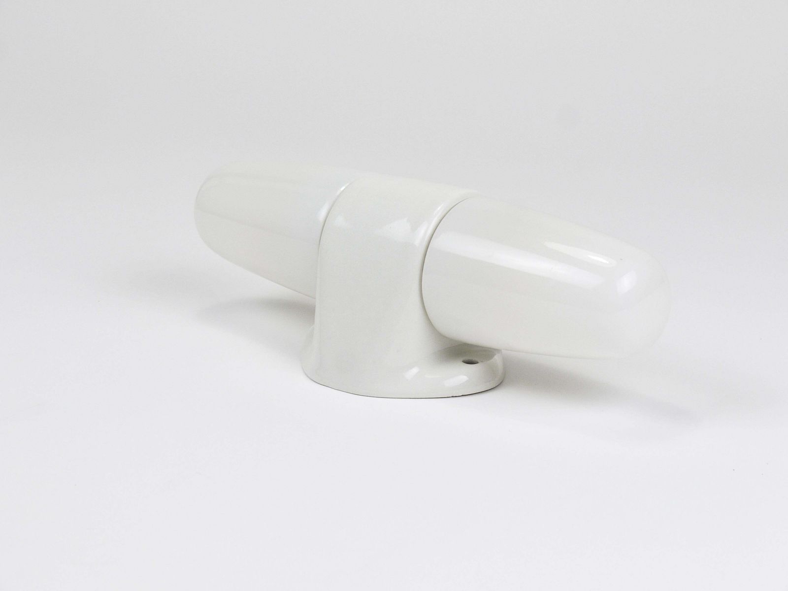 Verlichting Wilhelm Wagenfeld Bauhaus Witte Dubbele Wandlamp, Duitsland, jaren 1950 photo