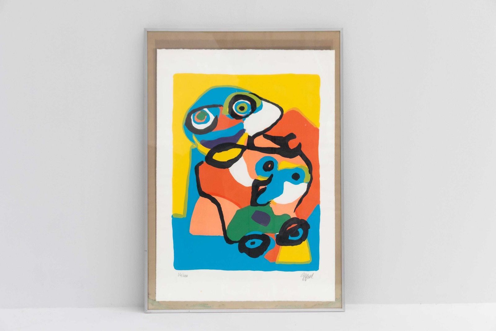 Karel Appel - "Mother And Child" Gesigneerde & genummerde lithografie 34/100, 1972 photo Kunst