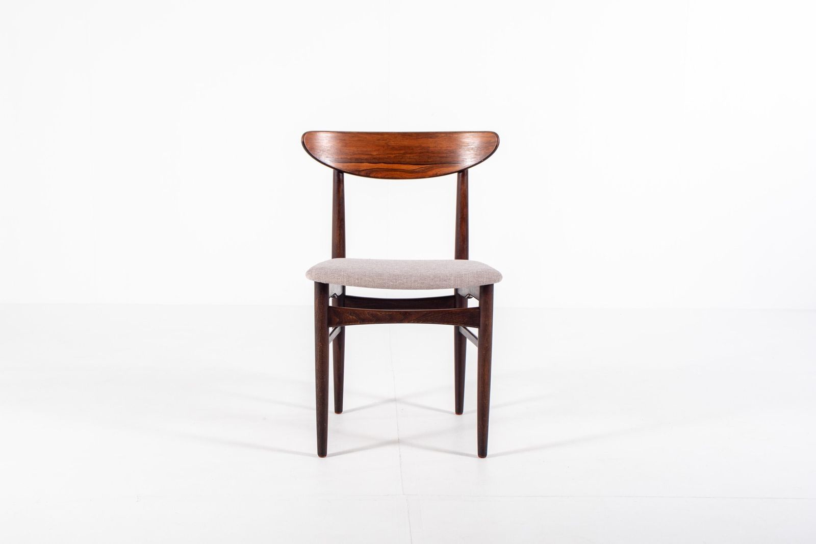 Set van 6 Deense Palissander Eetkamerstoelen, Denemarken, jaren 1960 - Opnieuw Bekleed photo for sale