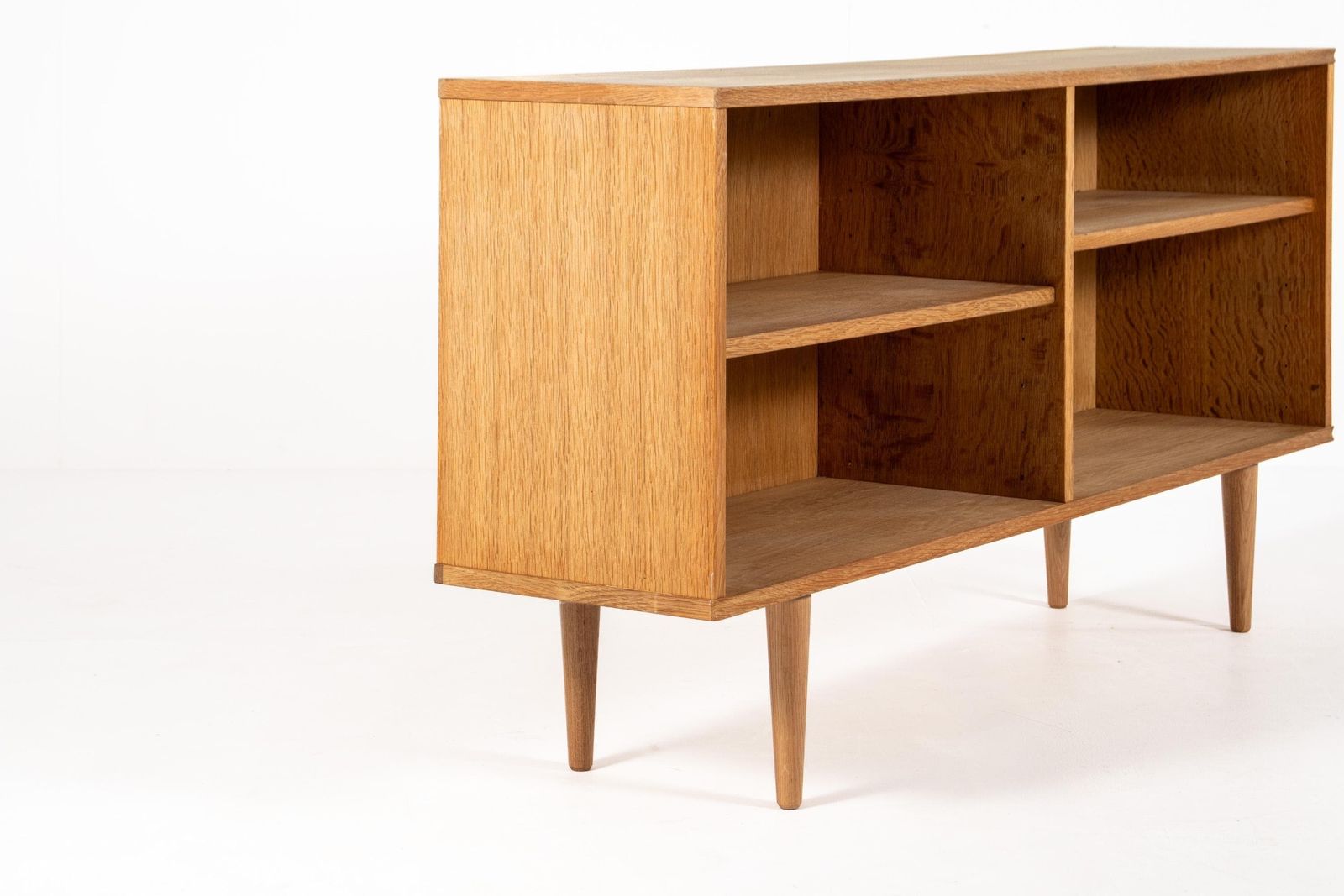 Vintage Low Oak Bookcase / Tv Stand, Denmark, 1960s photo buy