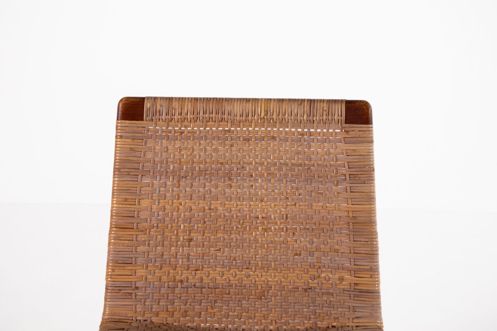 Meubels Jørgen Høj Teak And Rattan Chair For Thorald Madsen, Copenhagen Denmark 1950's photo