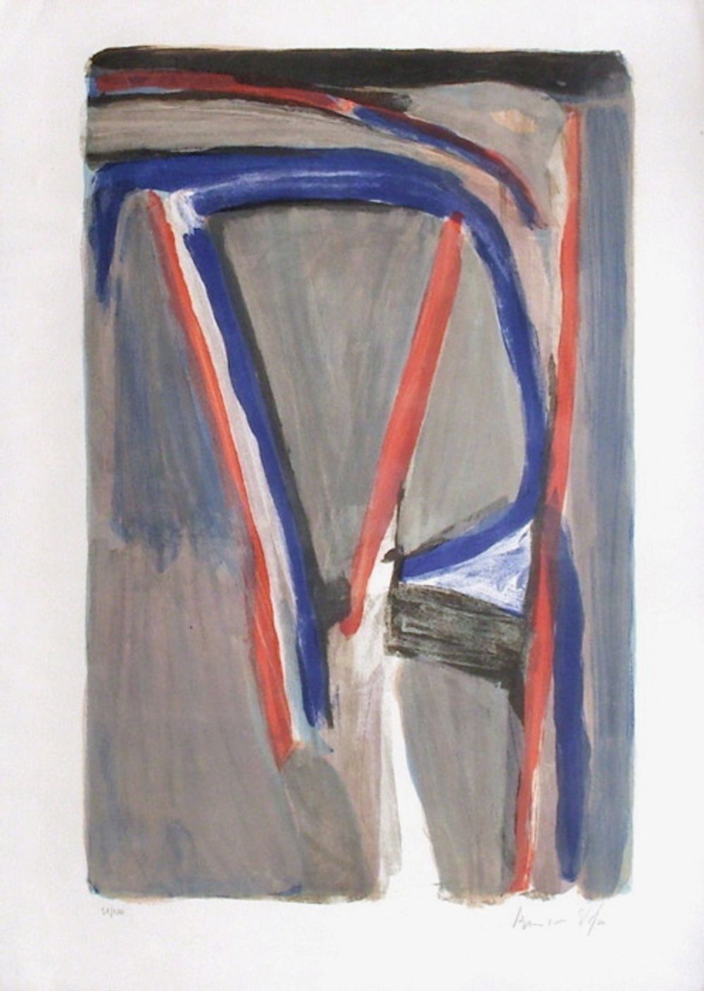 Bram Van Velde Gesigneerde Lithografie Mp 384 1980