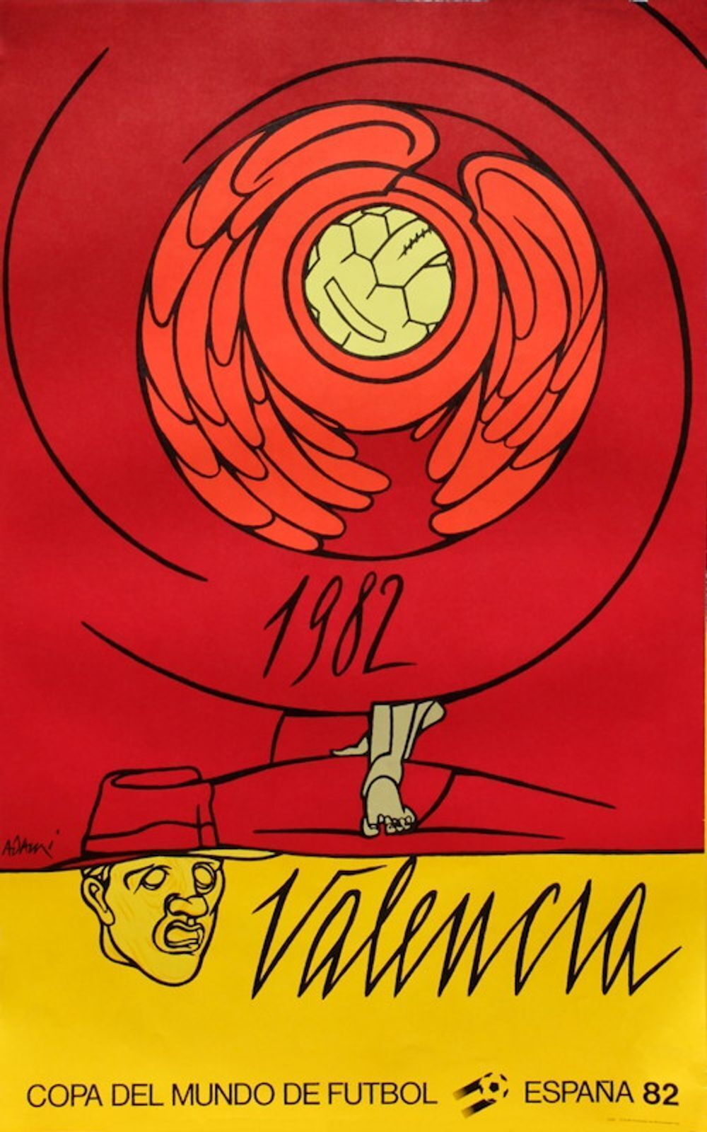 Valério Adami Poster Copa Del Mundo De Futbol 82