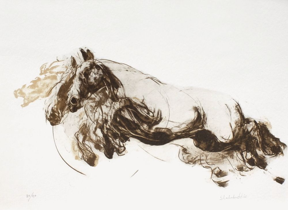 Ahmed Shahabuddin Signed Lithograph Galop II 2005