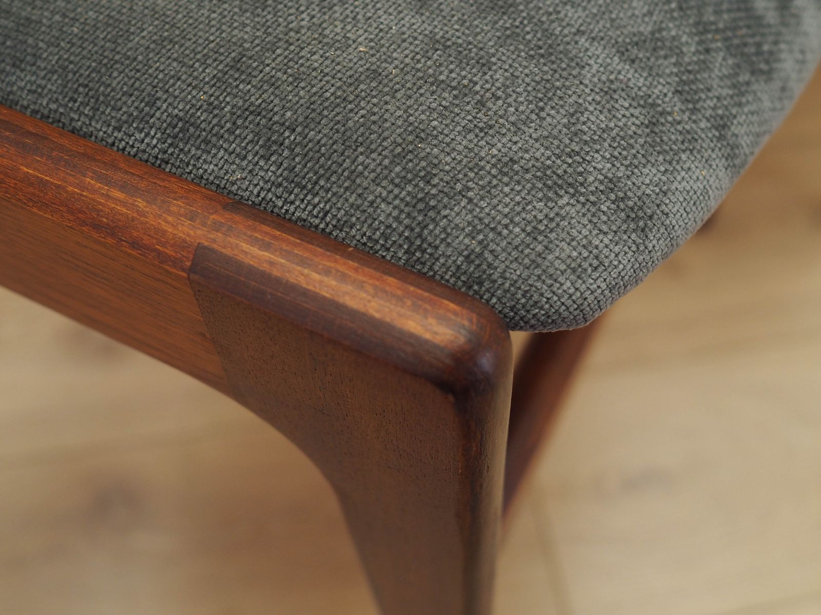photo vinterior Set van vier teakhouten stoelen, Deens design, jaren 1970, gemaakt in Denemarken