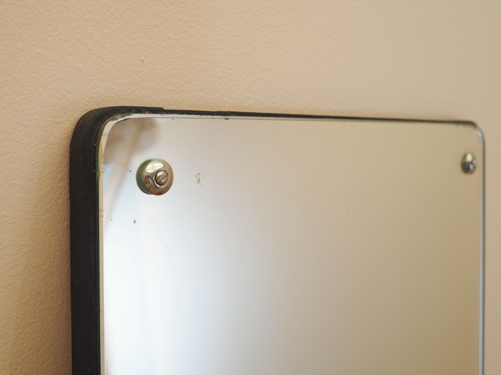 Mirror In A Wooden Frame, Danish Design, 1970s, Made In Denmark photo vinterior