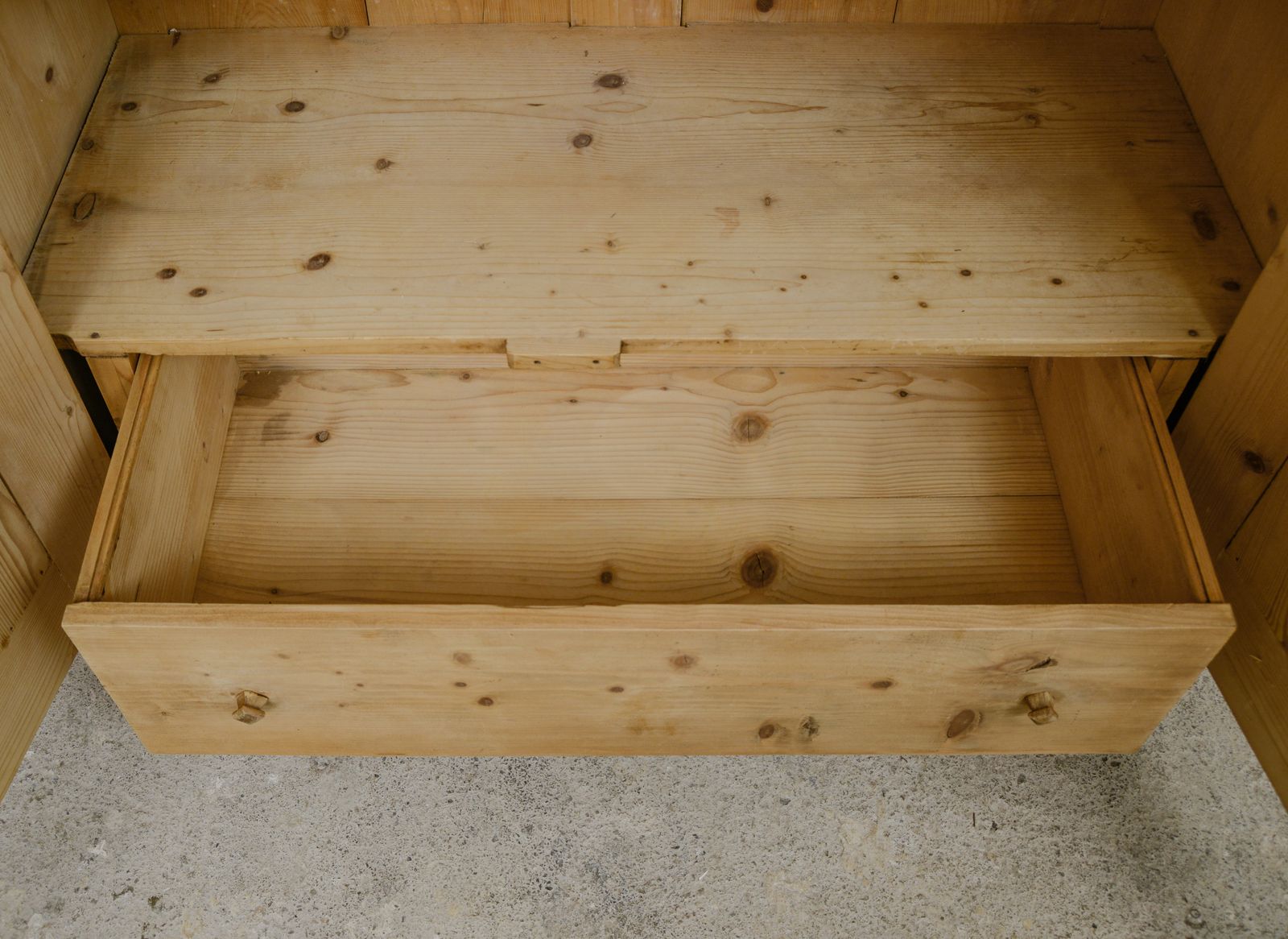 1400.0 Farmhouse Pine Pantry Larder Cupboard / Housekeepers photo
