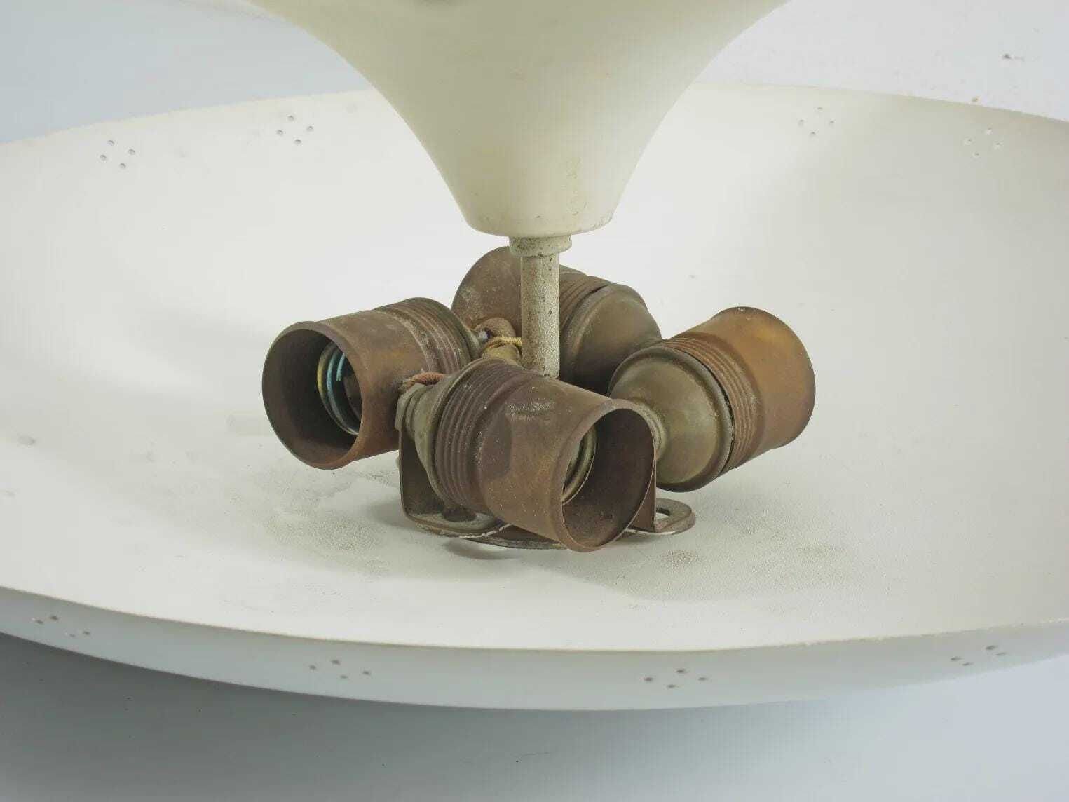 photo furniture Zeldzame Italiaanse plafondlamp met omgekeerde parasolvorm, ca. jaren 1950 — Gino Sarfatti, Eames, Rietveld, Cadovius, Braakman, Jean Prouvé, Jacobsen, Aalto