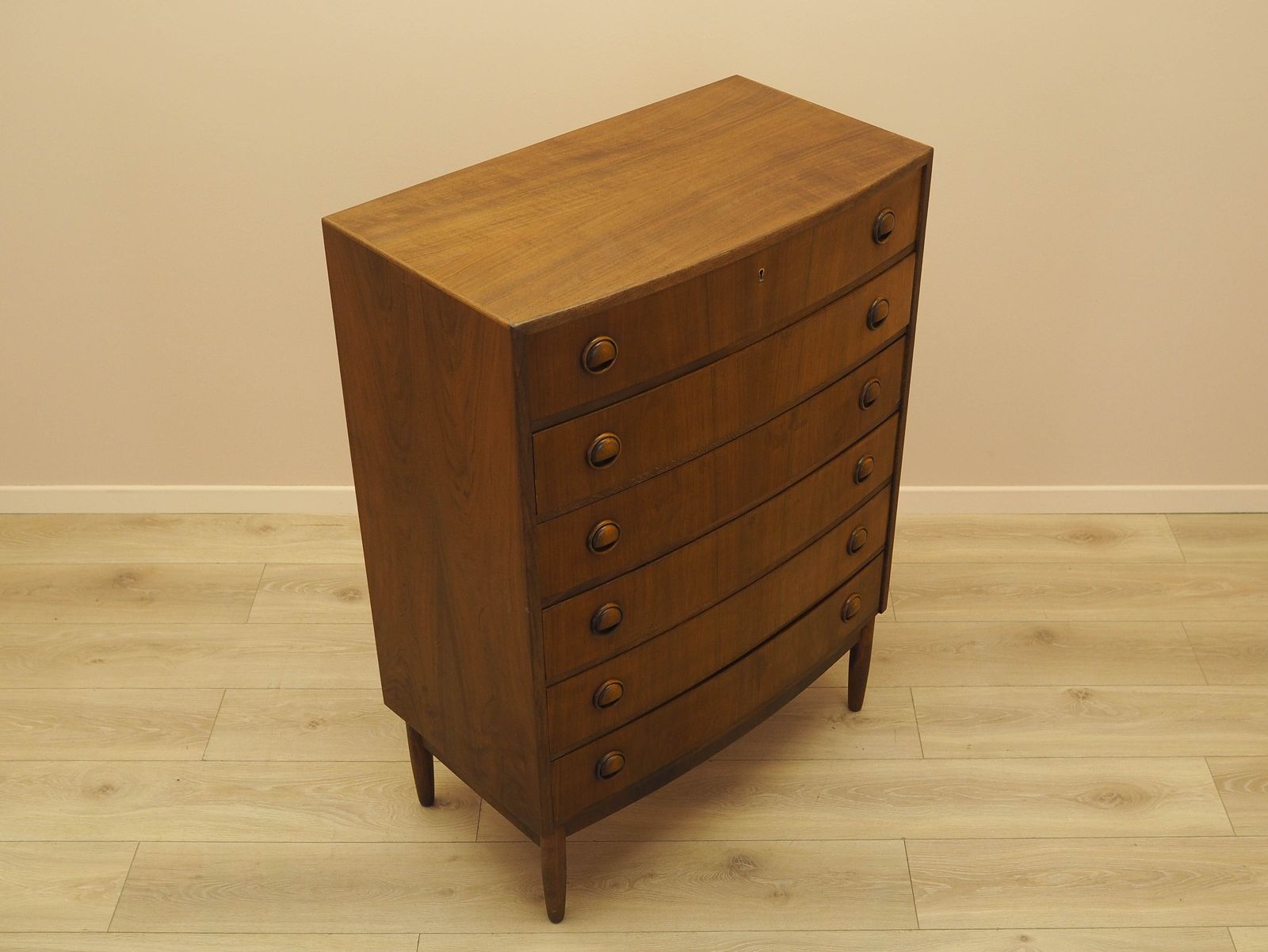Walnoot Ladekast, Deens Design, jaren 1960, Ontwerper: Kai Kristiansen. photo vinterior