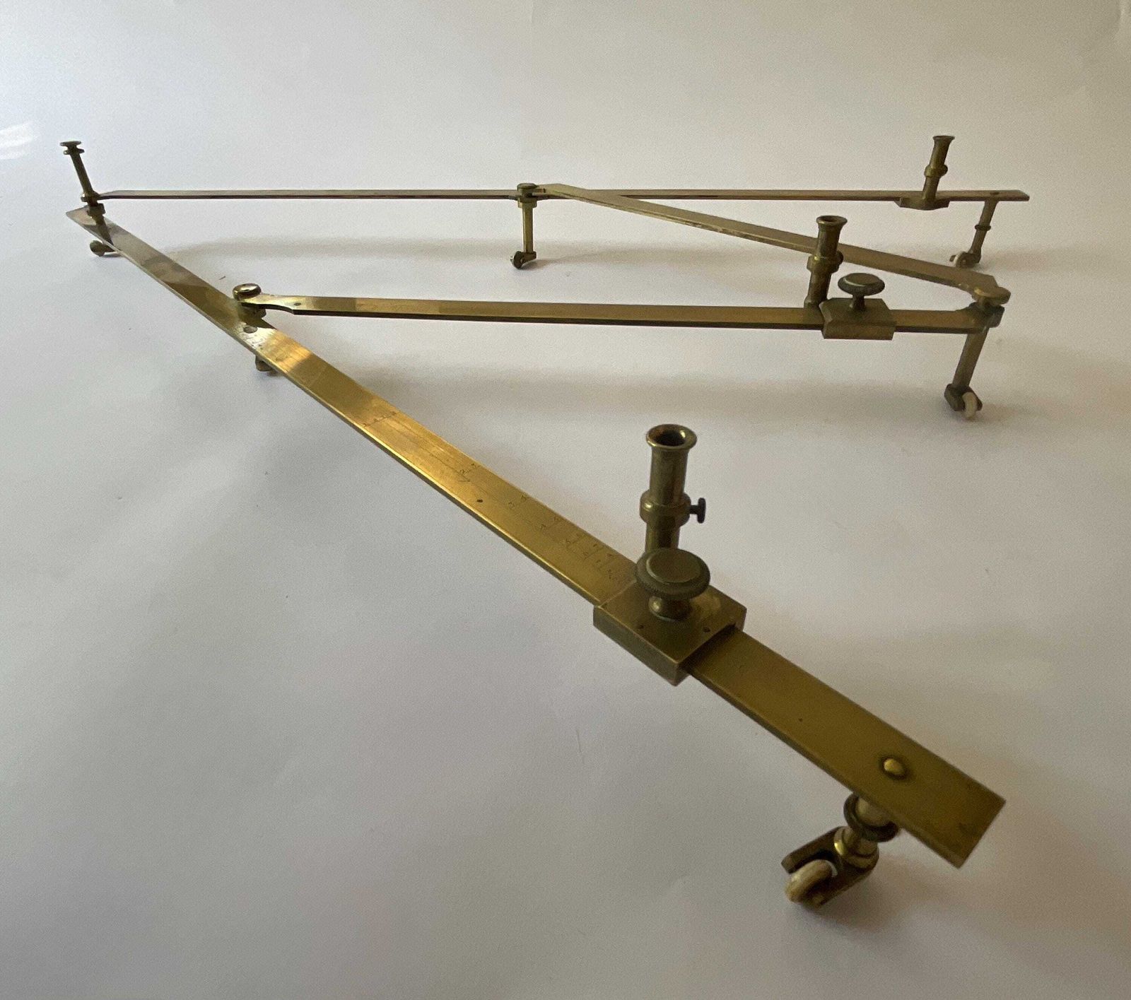 625.0 Antiek Georgisch messing pantograaf van John Bleuler, Londen (ca. 1790-1820) photo