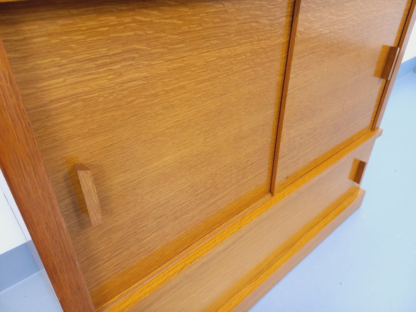 Opbergkast met eikenhouten boekenkast photo 1178.0