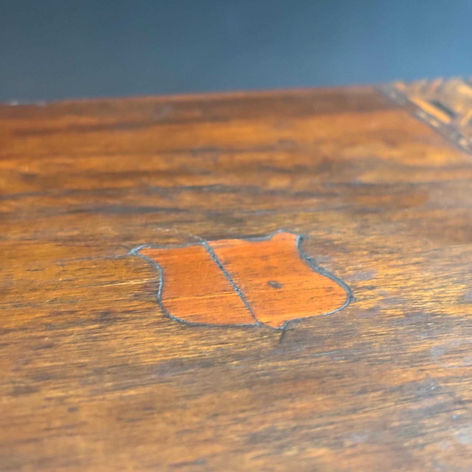 135.0 Antique Victorian Walnut Keepsake Box, Tunbridge Ware Inlaid Wooden Memory Chest, 19th Century Storage Box, Unique Upcycled Gift. photo