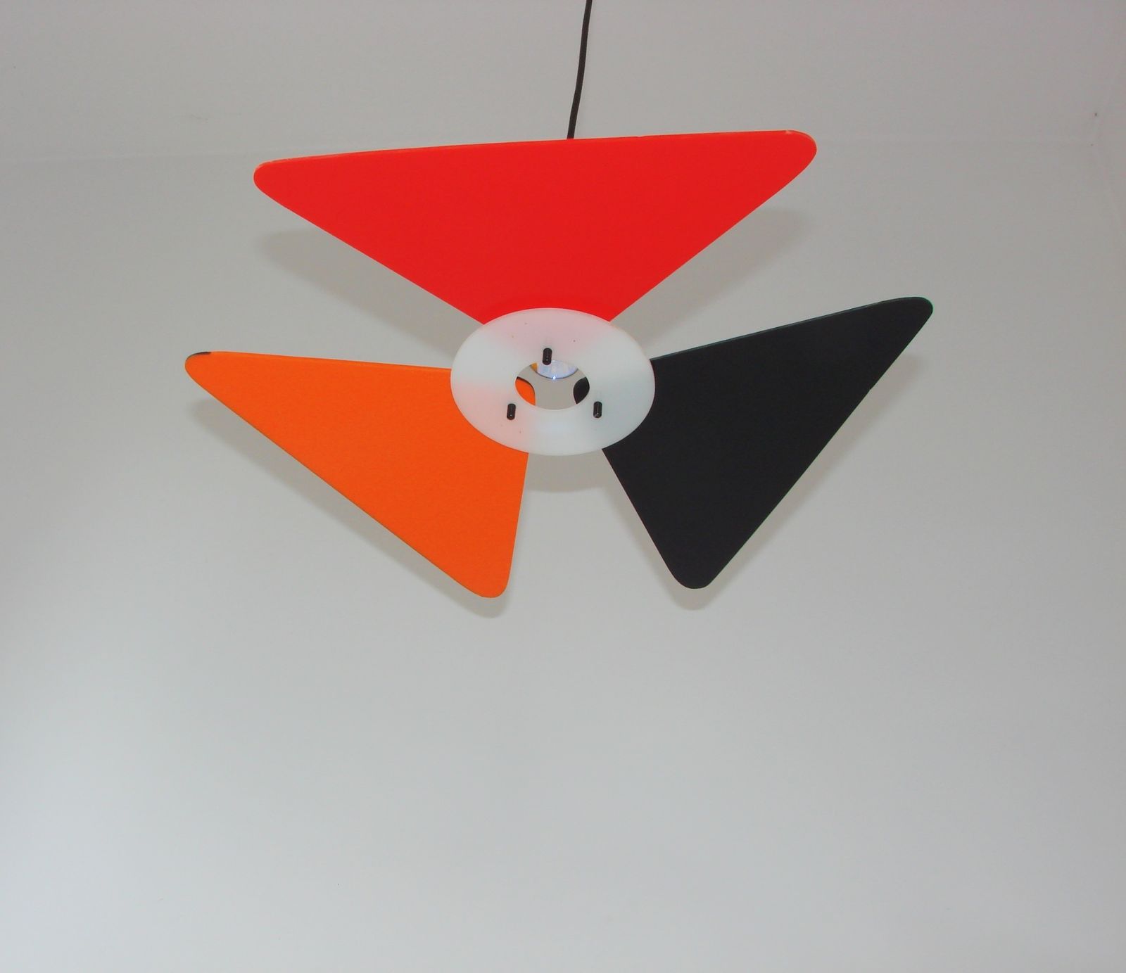 A Colourful Postmodern Pendant Light, 1990s. photo vintage