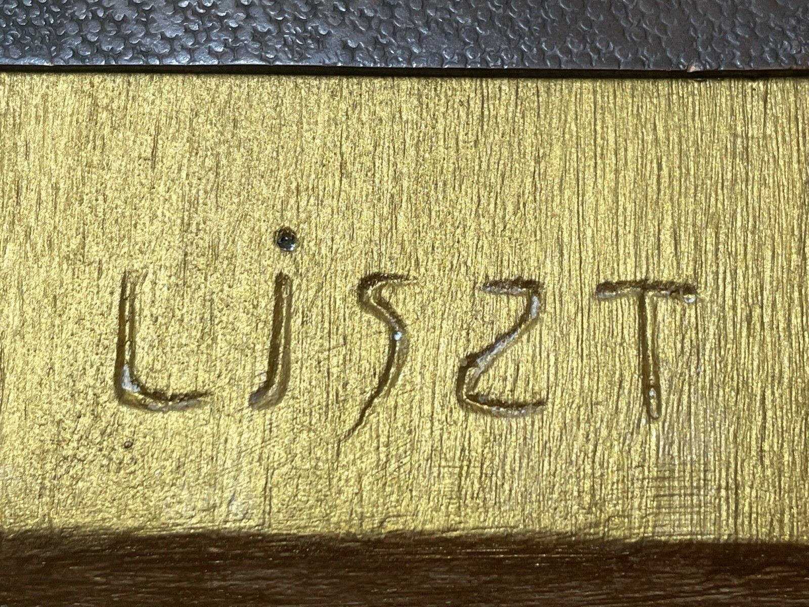 Antiek bronzen sculptuur Franz Liszt "Music Pianist Composer" wandplaquette, gesigneerd photo vinterior