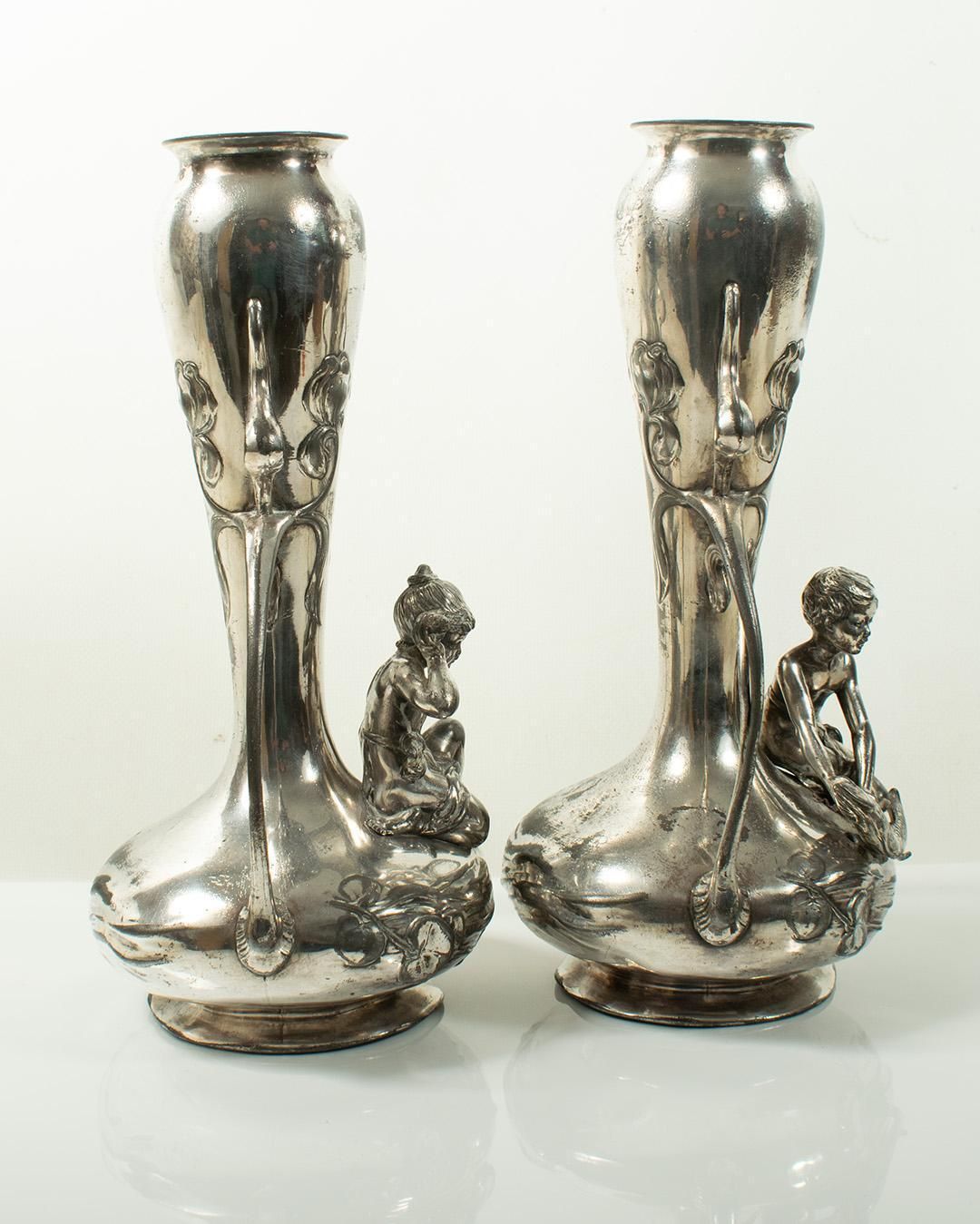 Paire de vases Art Nouveau WMF, vers 1900 photo buy