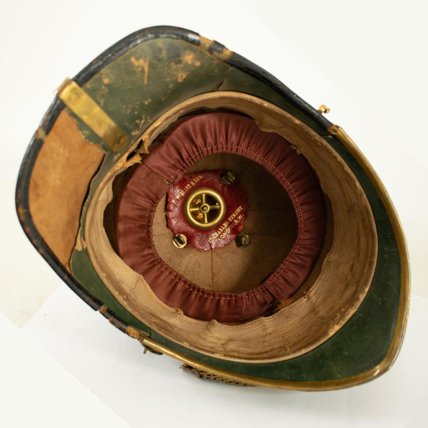 photo for sale Casque de service intérieur victorien du Welsh Regiment