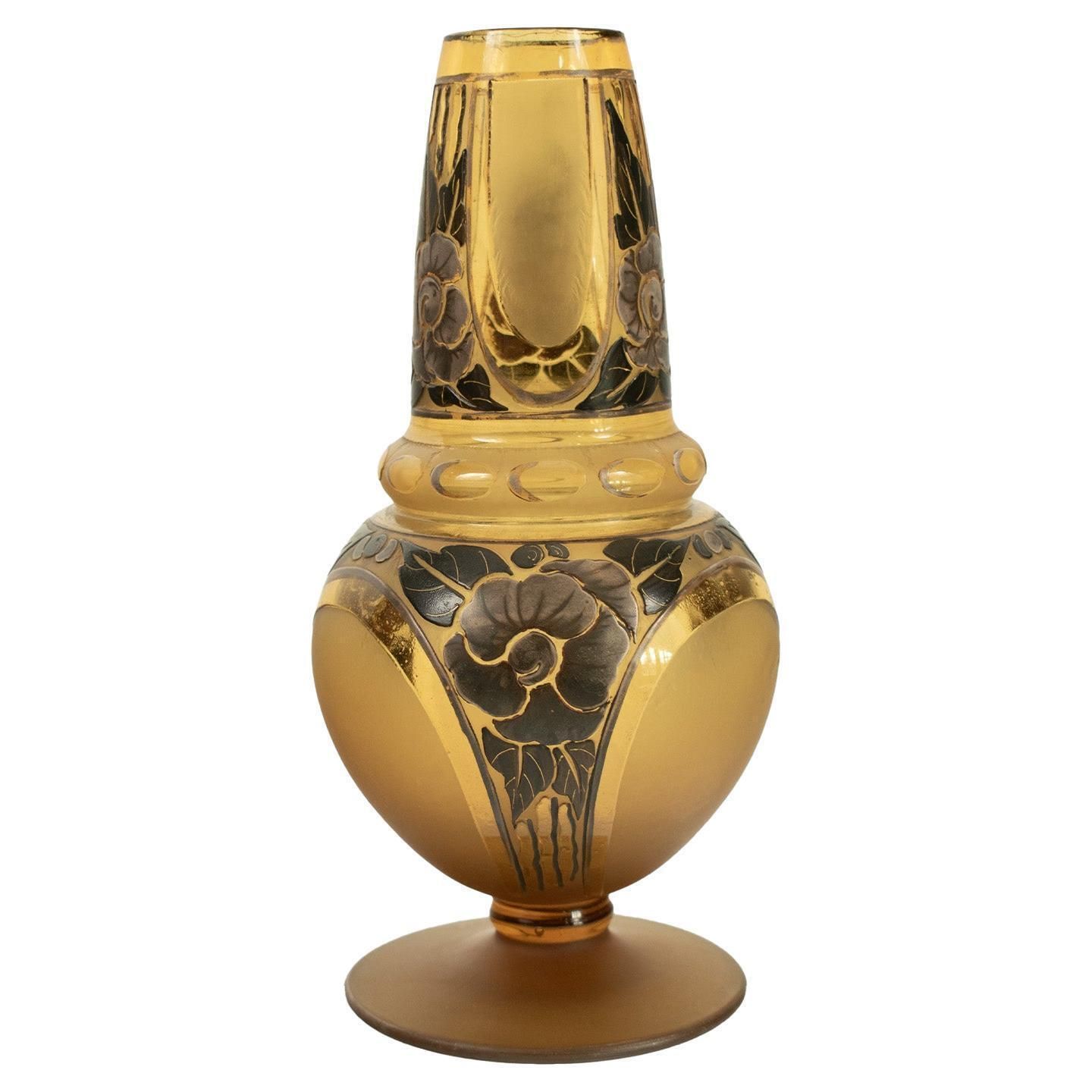 Unusual Art Deco Vase By D'argyl, Paris, Circa 1928