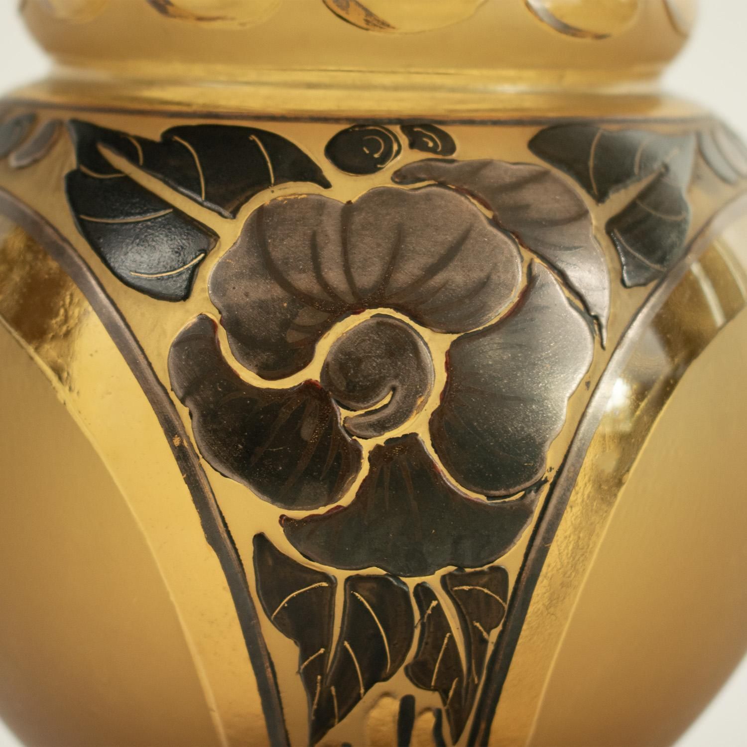 Unusual Art Deco Vase By D'argyl, Paris, Circa 1928 photo for sale