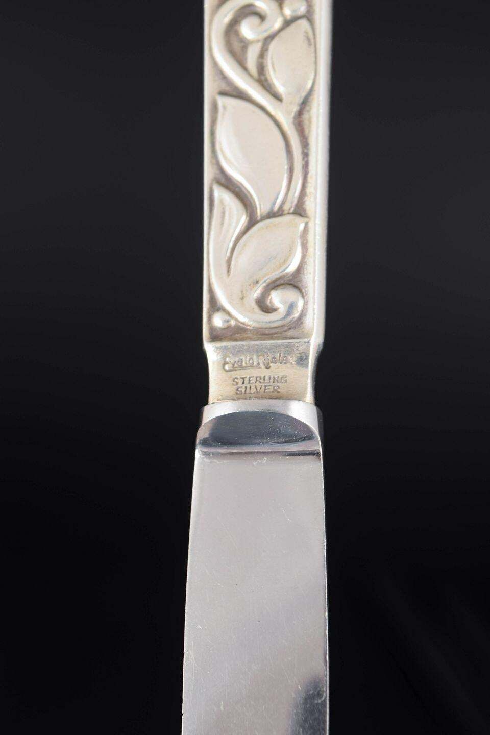 Evald Nielsen. Set Of Four Fruit Knives In Sterling Silver And Stainless Steel. photo Home Decor
