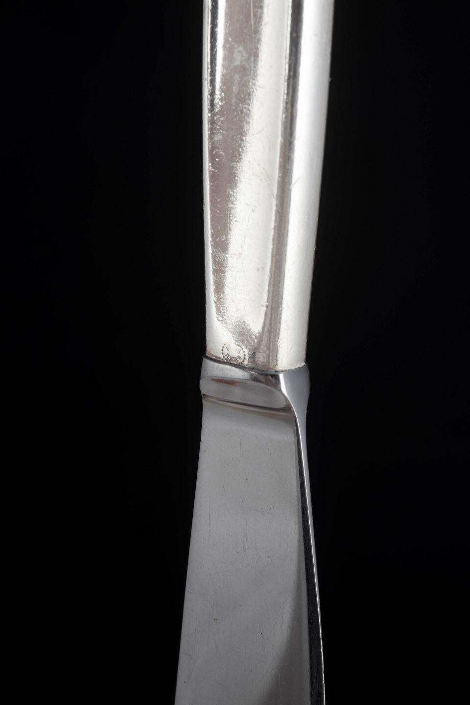 Deux couteaux de table « Cypress » en argent sterling, Henning Koppel pour Georg Jensen. photo 212.0