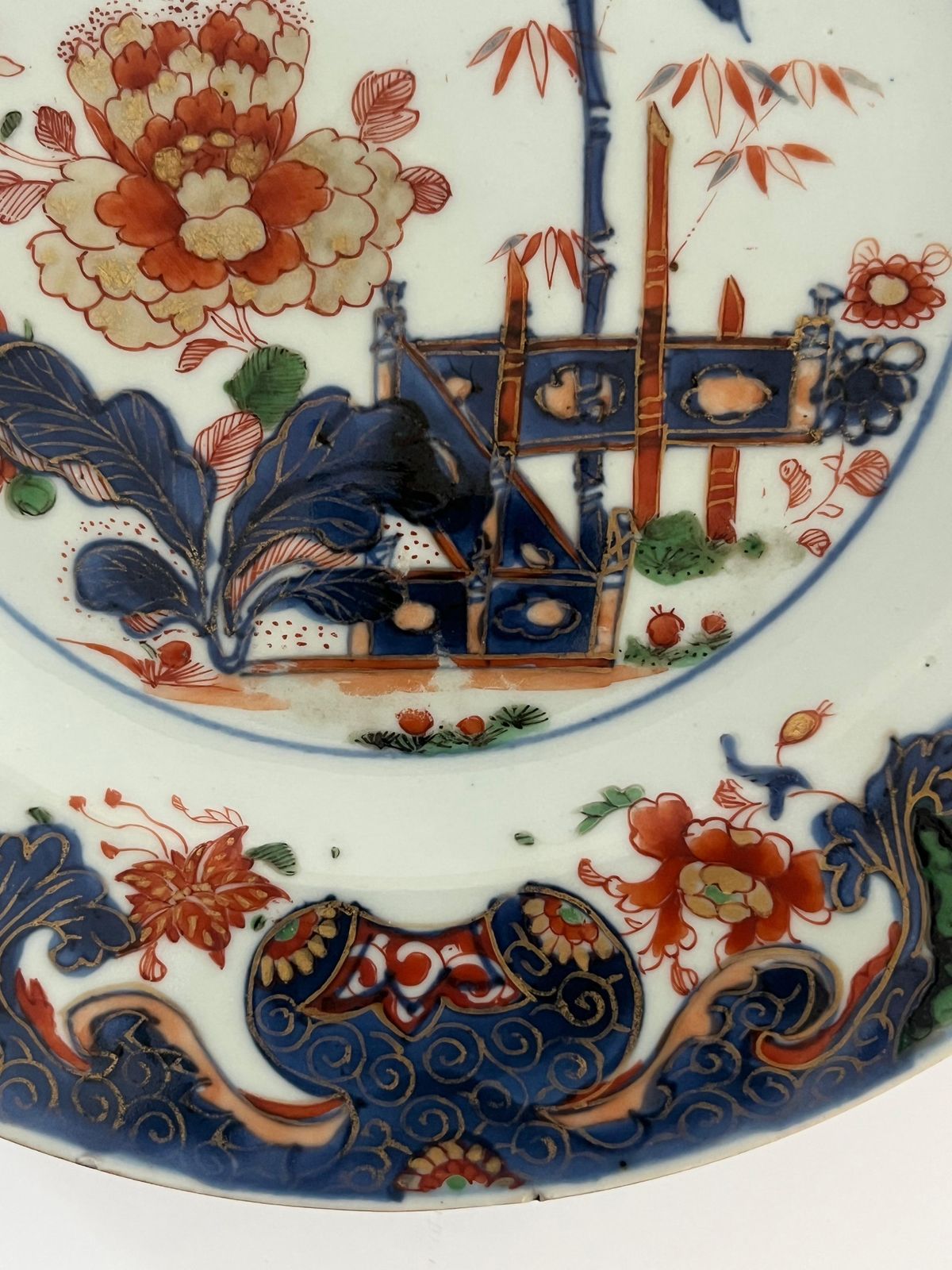 Chinese Kangxi Yongzheng Porcelain Plate Verte Imari Hand Decorated Qing Ca 1720 photo Home Decor
