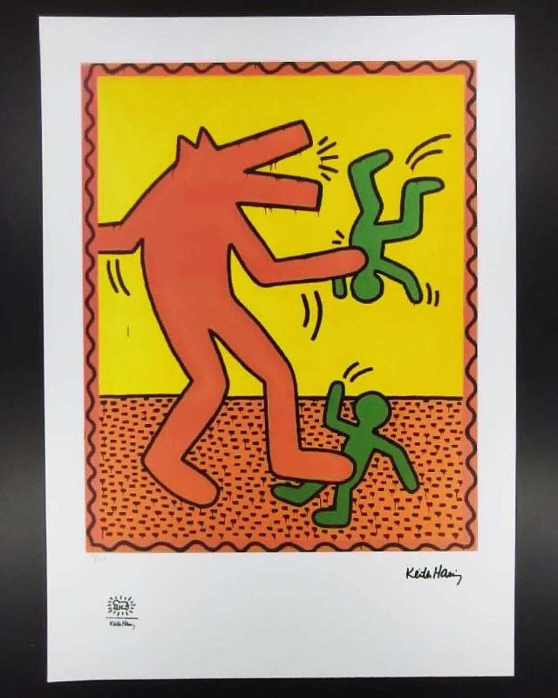 Keith Haring gelimiteerde editie lithografie uit de jaren 1990, genummerd in potlood.°°°°Ddp-verzending naar het Verenigd Koninkrijk, met vooruitbetaalde invoerrechten.