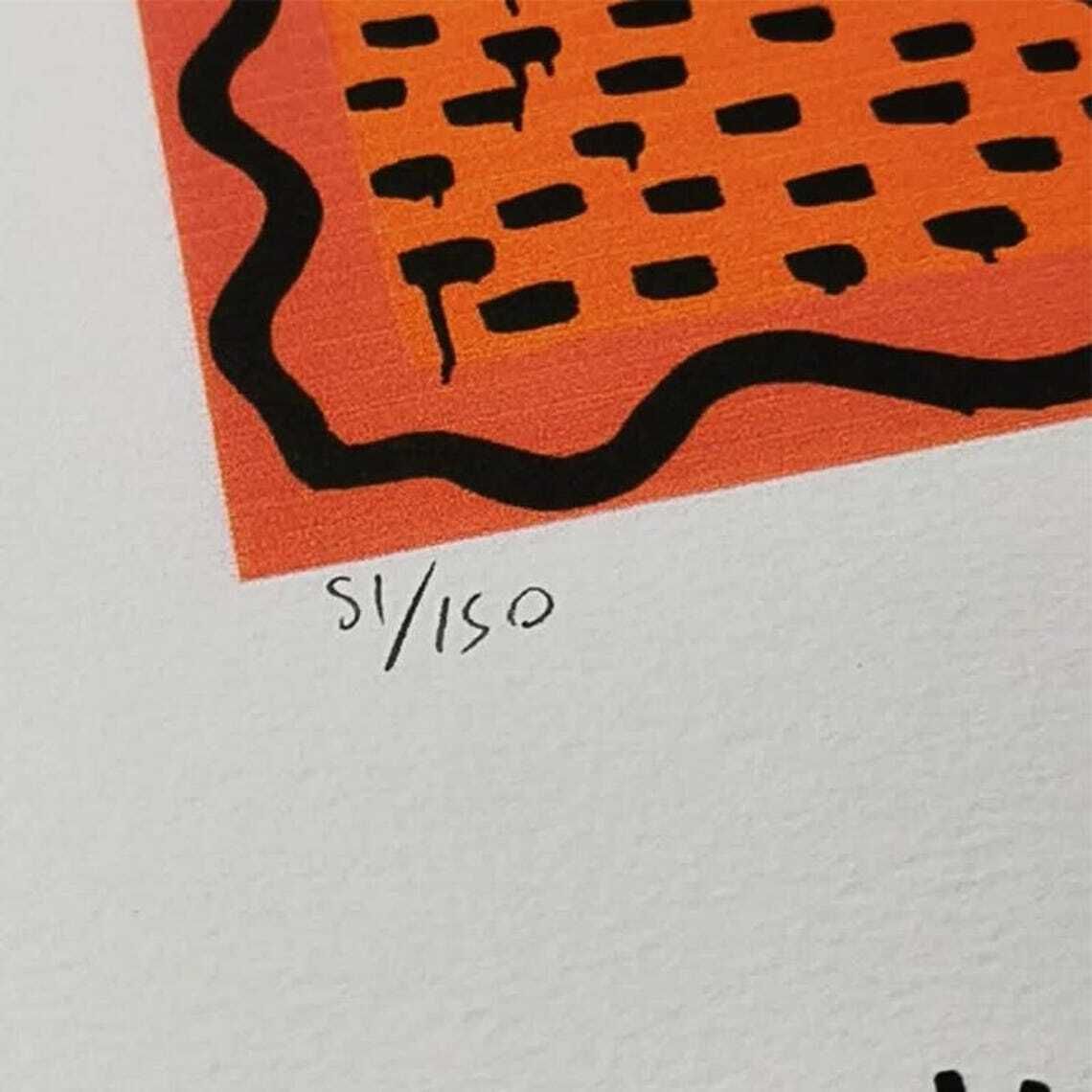 Lithographie en édition limitée Keith Haring, numérotée au crayon, années 1990. photo Art