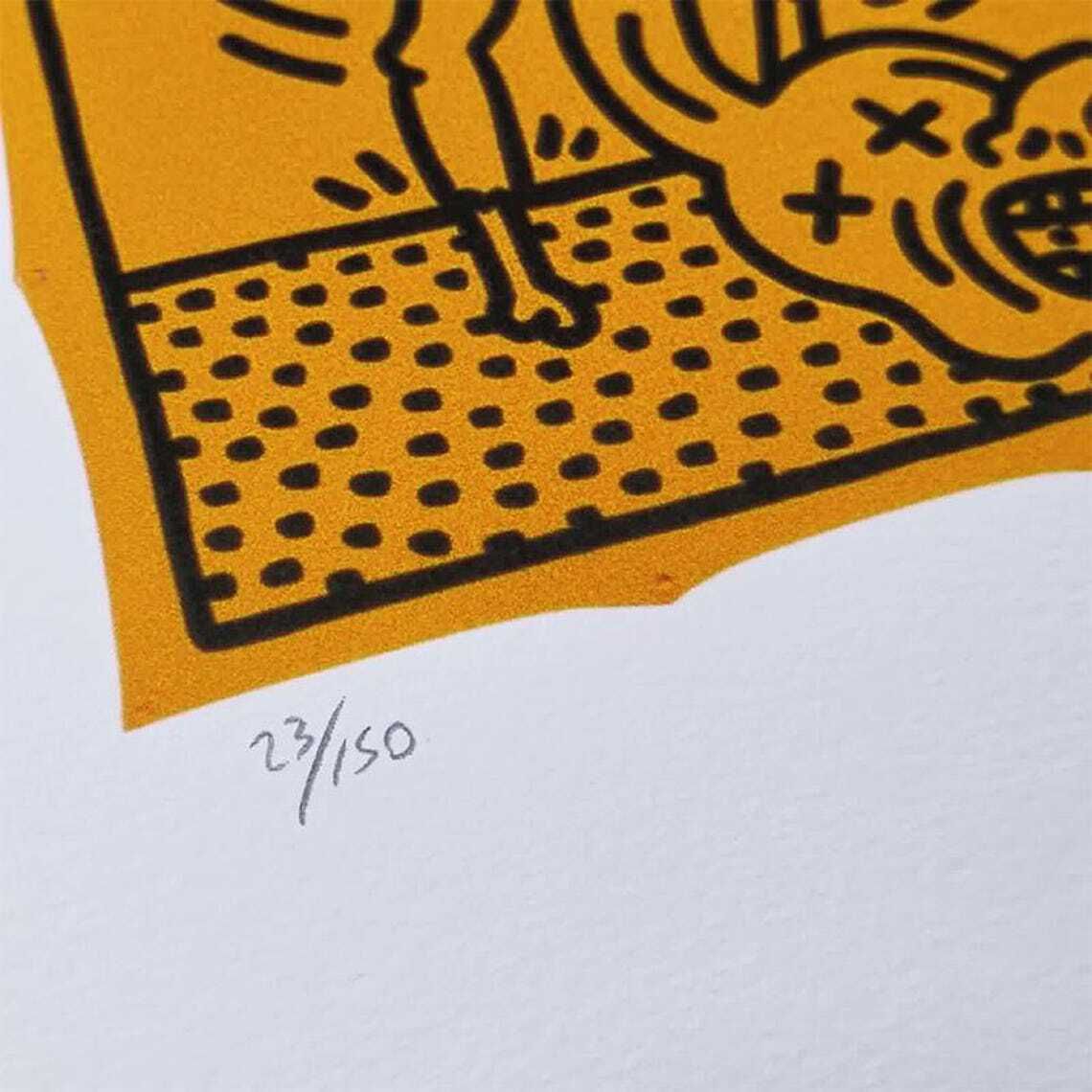 Lithographie en édition limitée Keith Haring, numérotée au crayon, années 1990. photo for sale