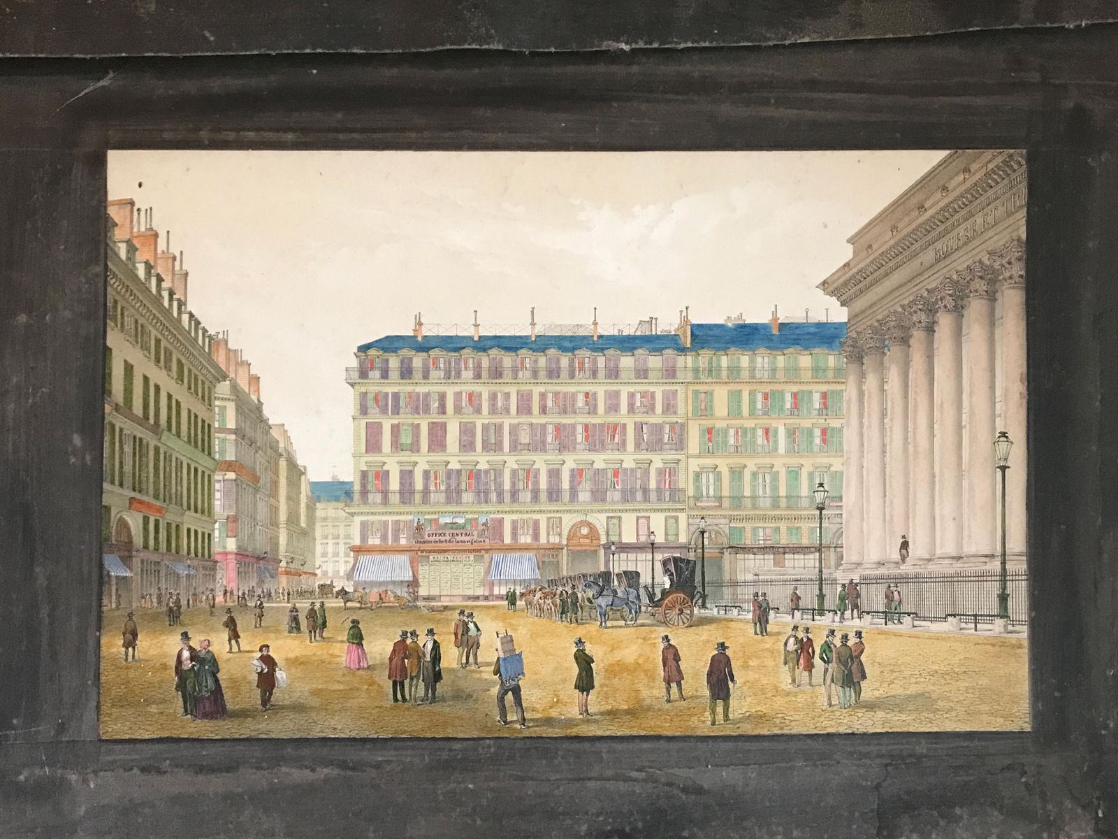 Pair Of Double Sided 19th Century European Watercolours – Paris, Venice photo vinterior