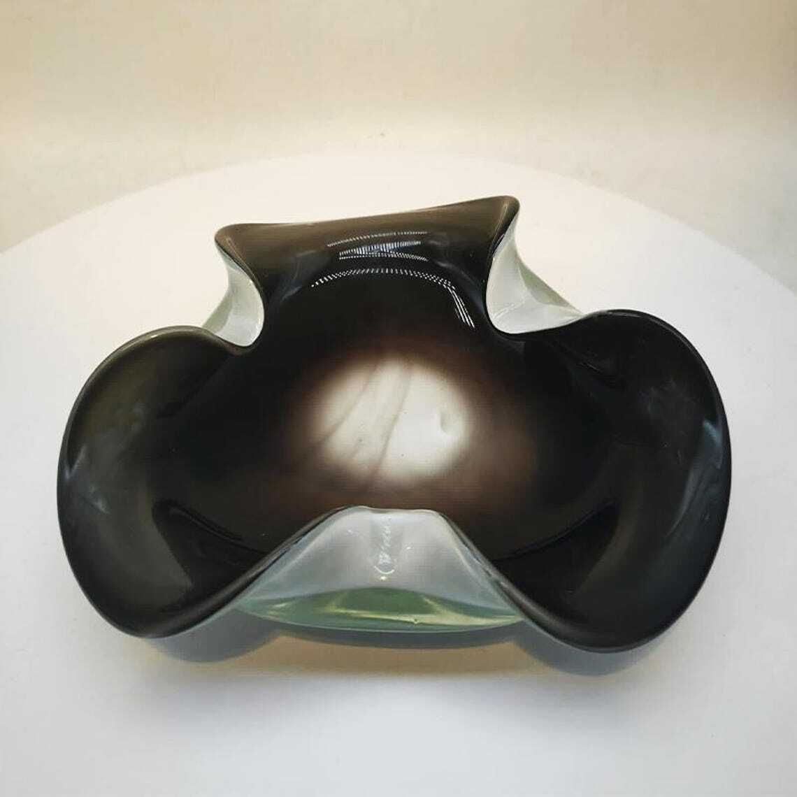 1970s Big Brown Asthray Or Catch All In Murano Glass. photo 207.0