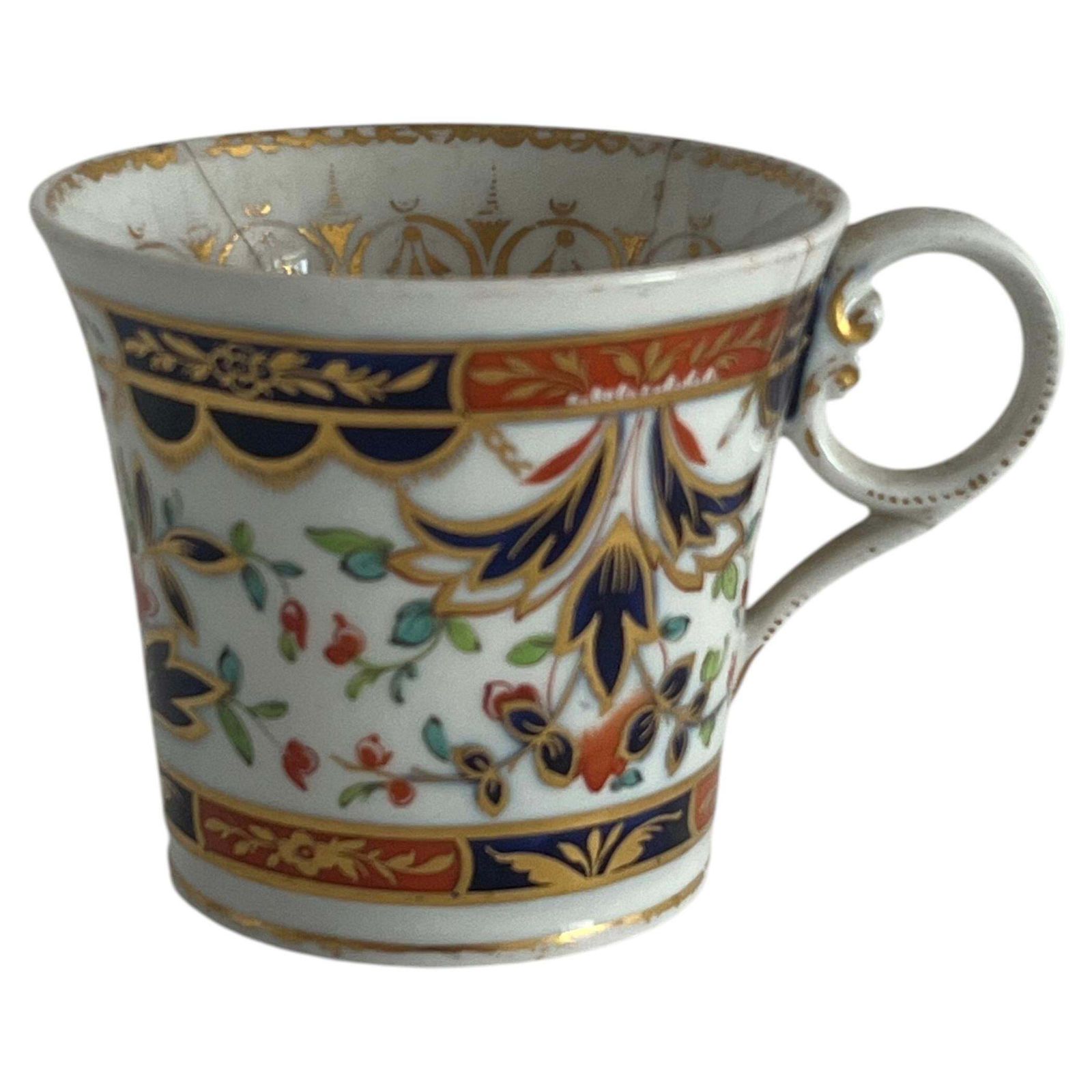 Georgian Porseleinen Kop van Chamberlains Worcester, Baden-vorm, ca. 1815