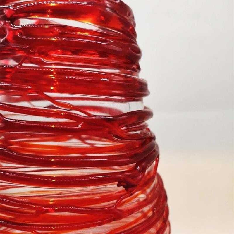 Mid-century vaas in handbewerkt Murano-glas van Sergio Costantini, gesigneerd op de bodem. Vervaardigd in Murano, Italië. photo buy