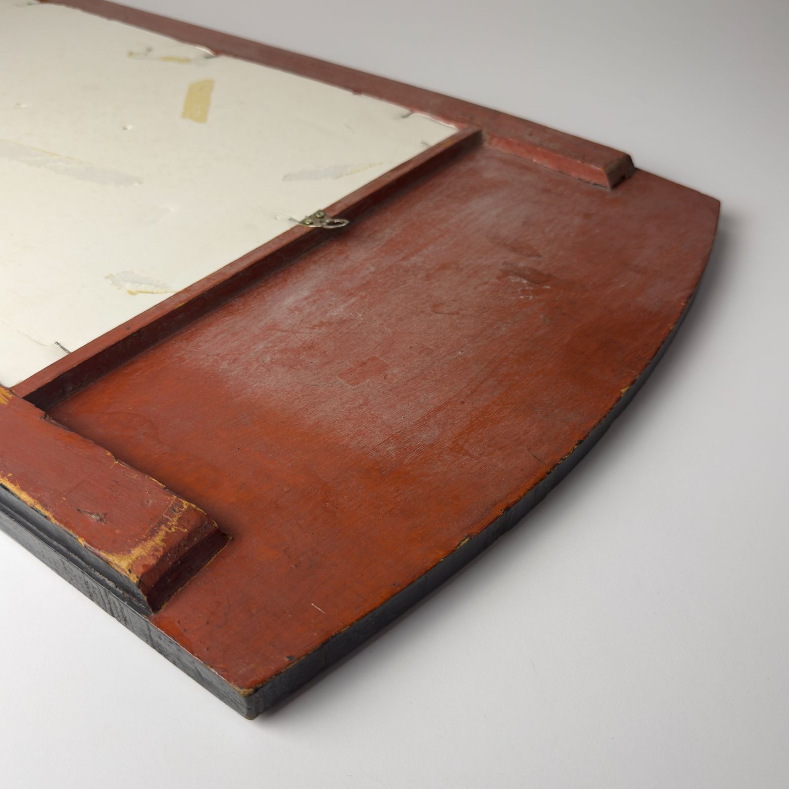 Vintage houten wandspiegel, India, midden 20e eeuw photo vintage