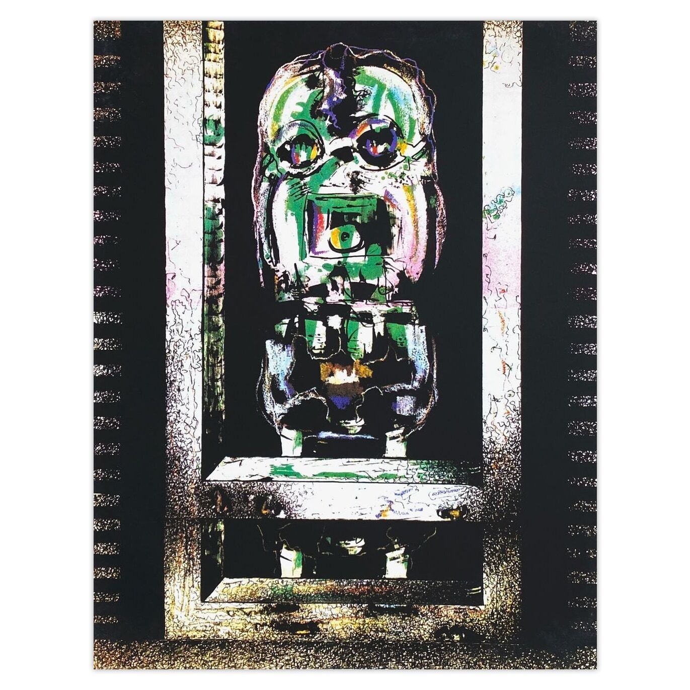 Juana Francés Screenprint El Muro 1973