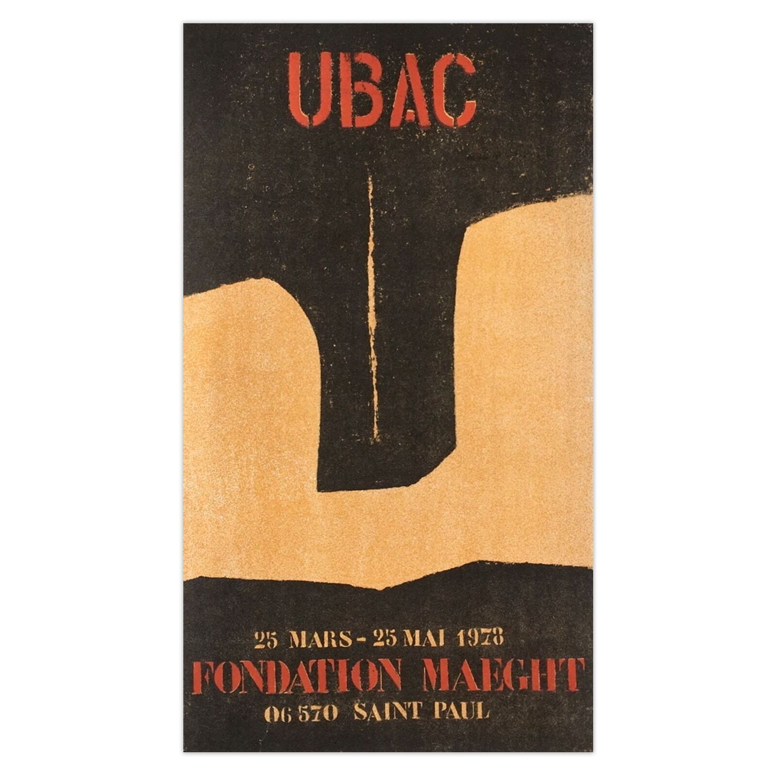 Raoul Ubac Poster Expo 78   Fondation Maeght