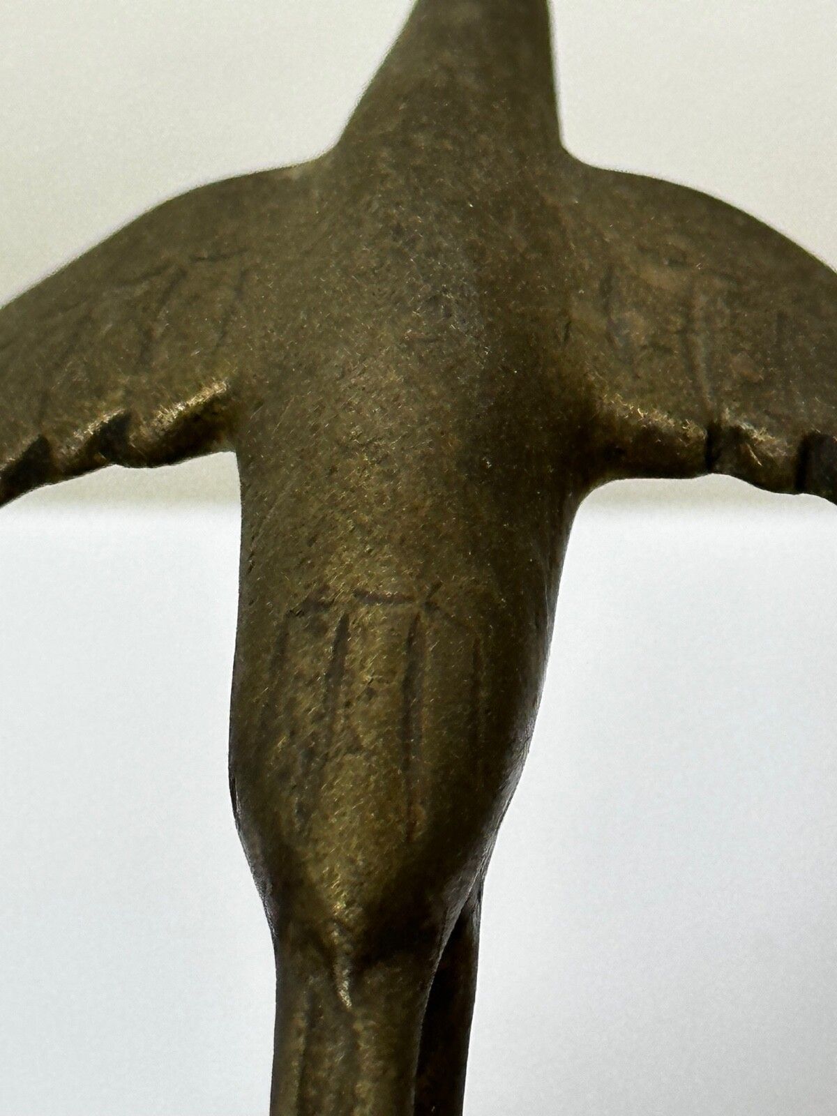 photo vinterior Art Deco Britse ooievaar vogel auto-mascotte figurine