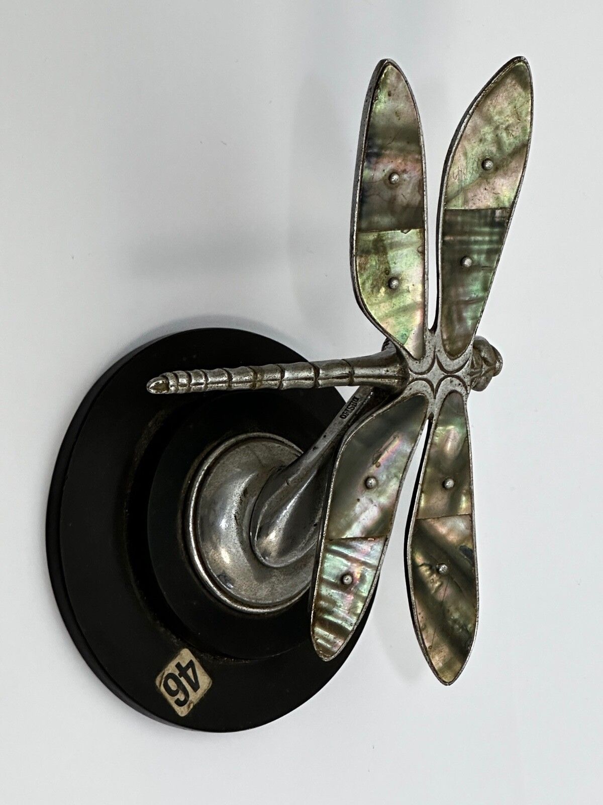 photo vinterior Art Deco Desmo Dragonfly Car Mascot Sculpture
